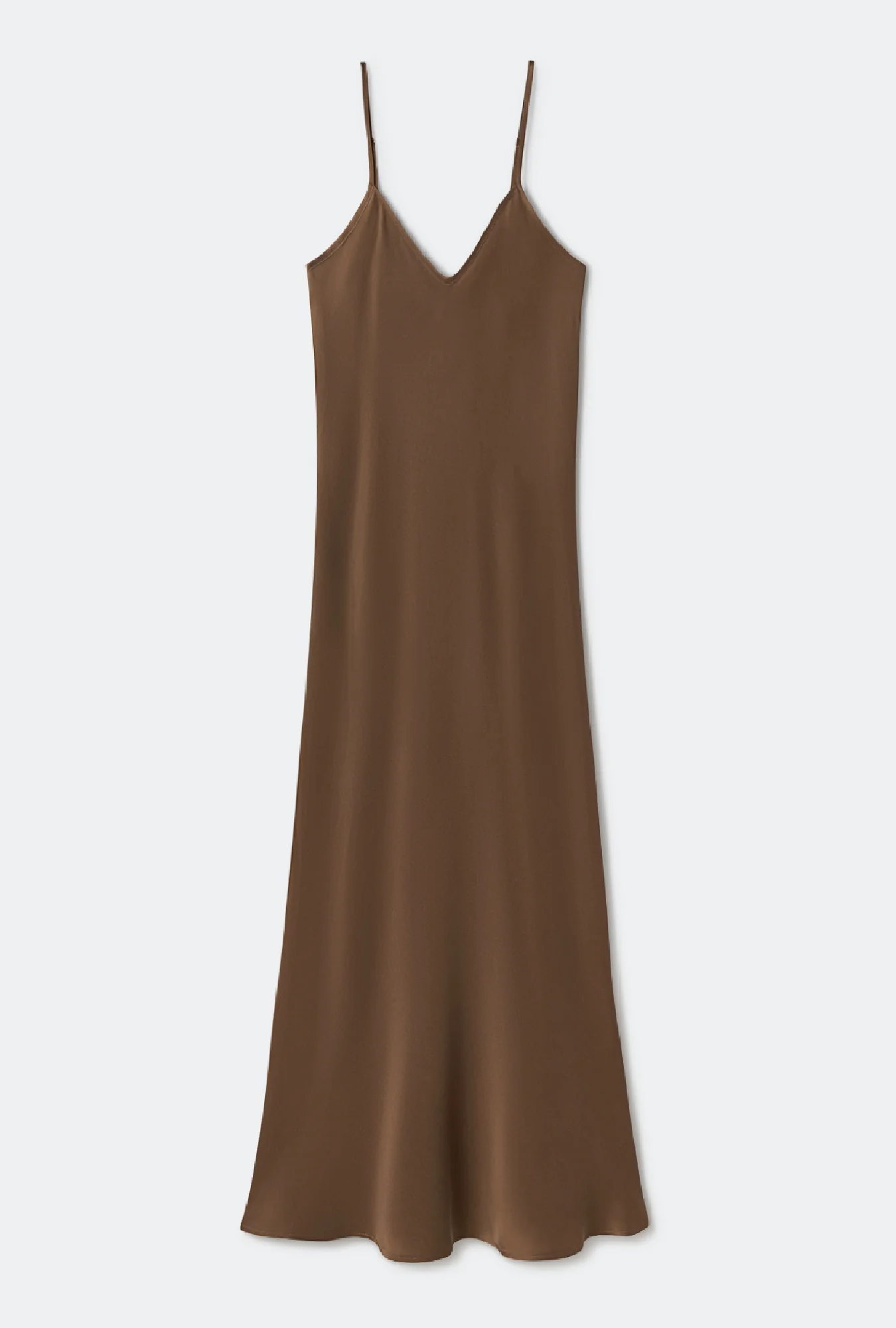 90s Slip Dress Dark Earth