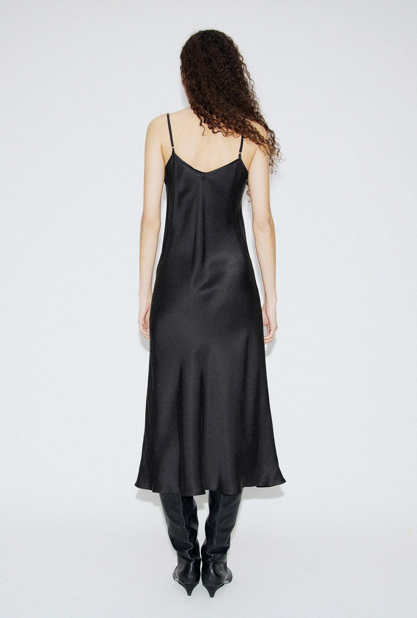 90s Slip Dress Egret - Image 3