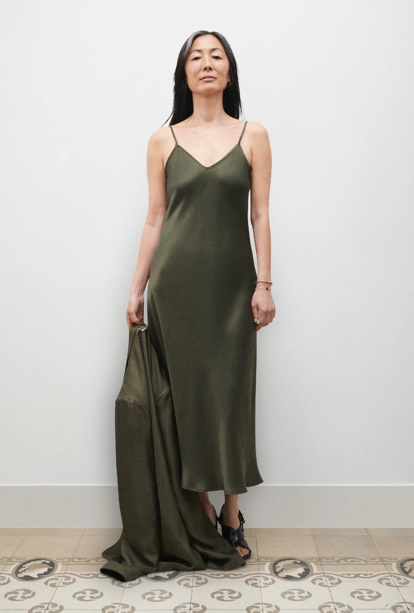 90s Slip Dress Pine - Image 3