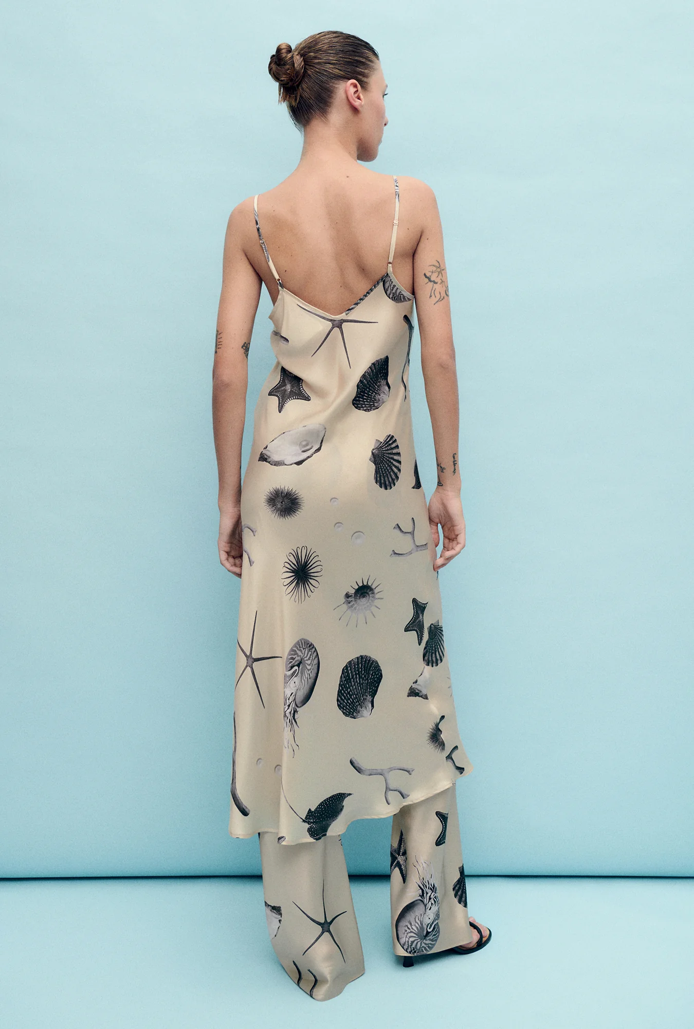 90S Slip Dress Seashells - Image 3