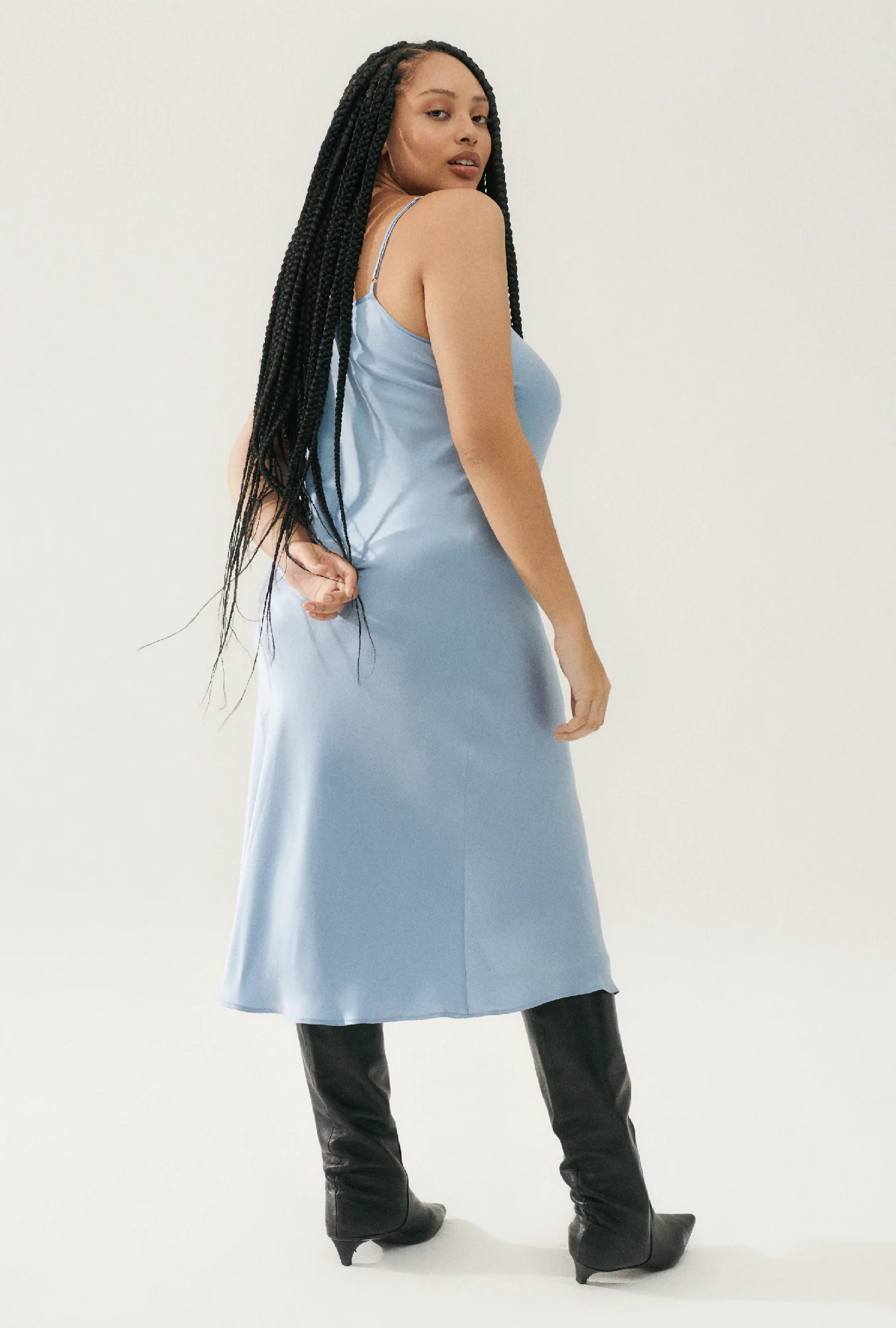 90s Slip Dress Sky - Image 4