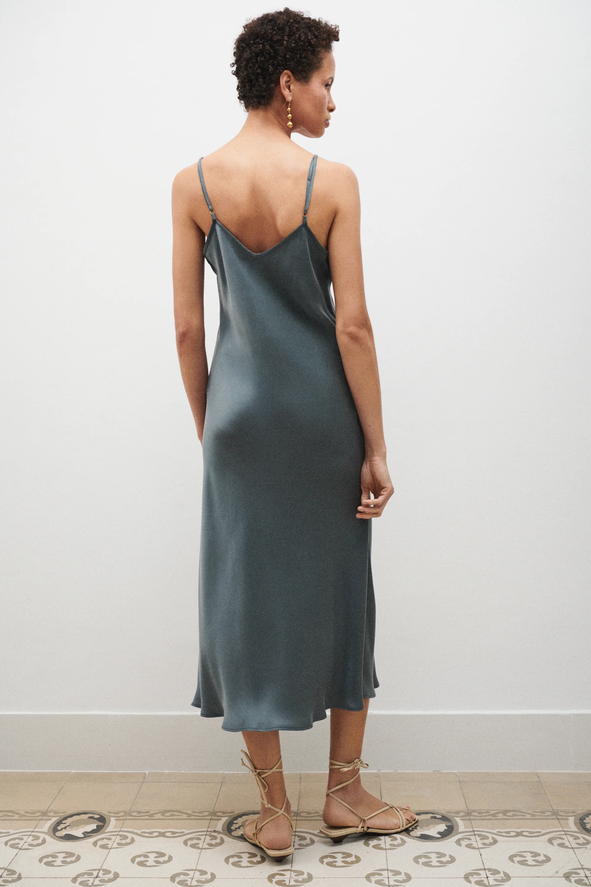 90s Slip Dress Slate - Image 4