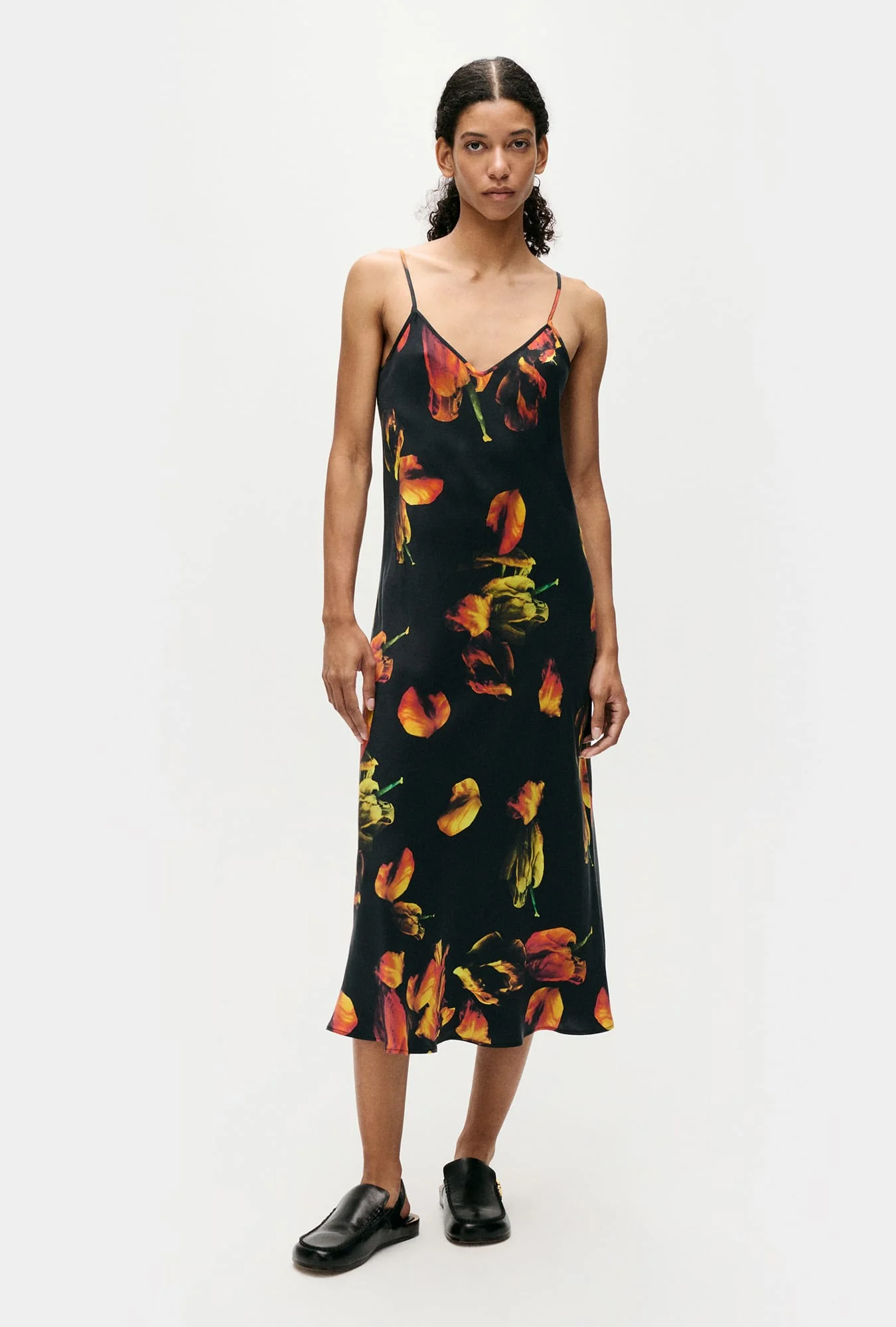 90s Slip Dress Tulipa Black - Image 2