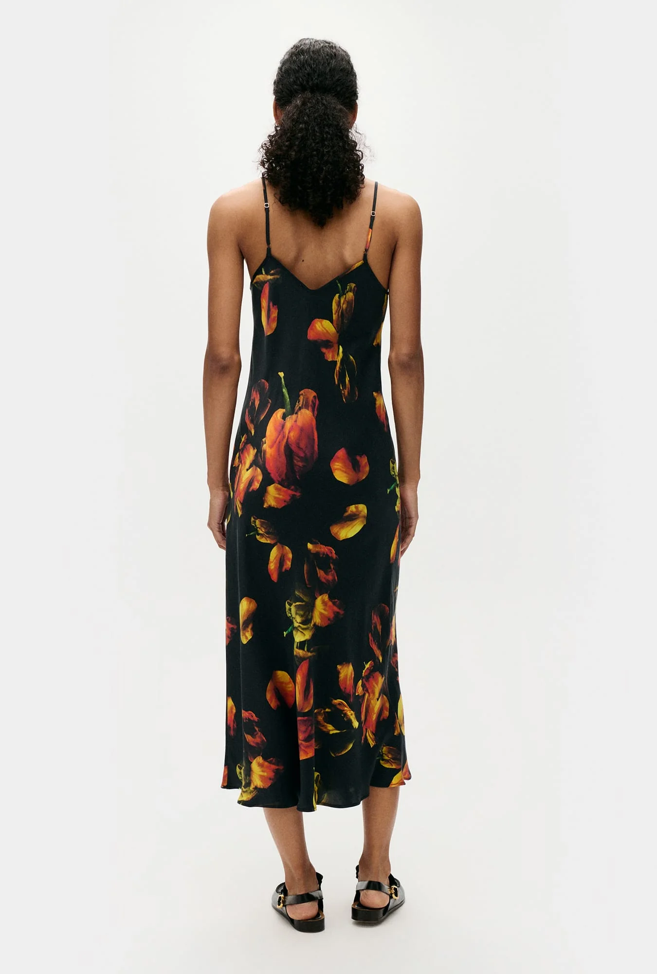 90s Slip Dress Tulipa Black - Image 3