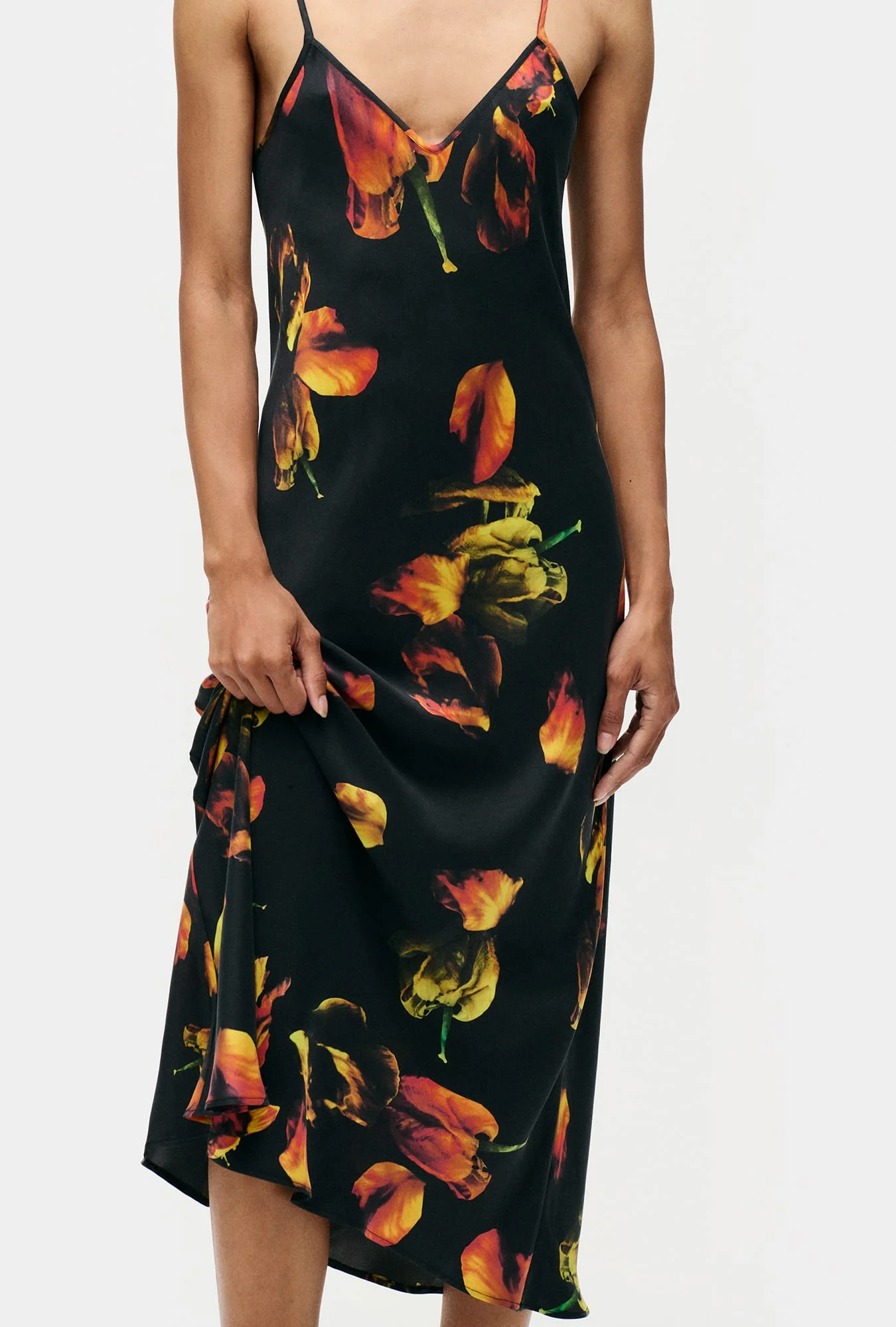 90s Slip Dress Tulipa Black - Image 4