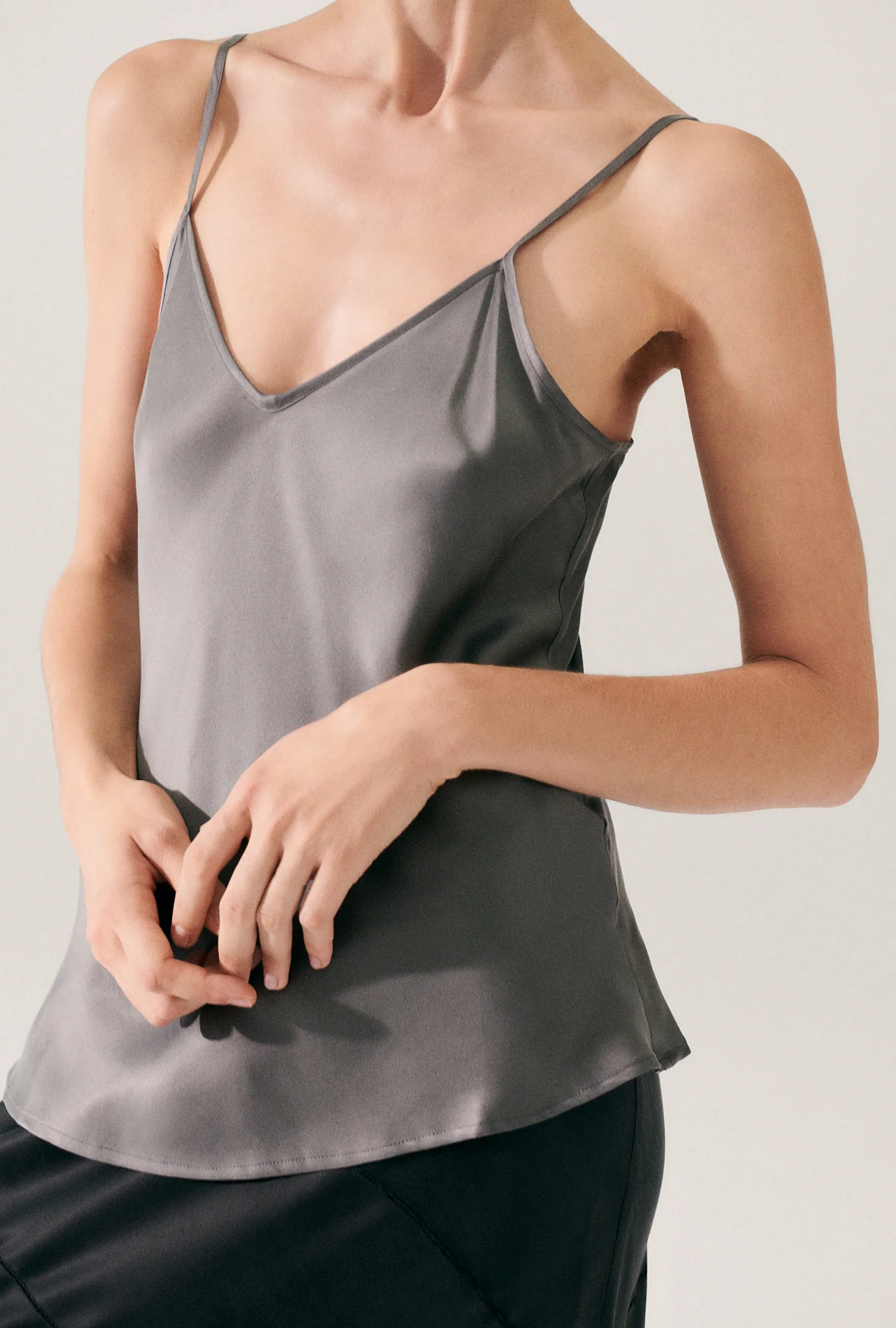 Bias Cut Cami Grey Pearl - Image 4