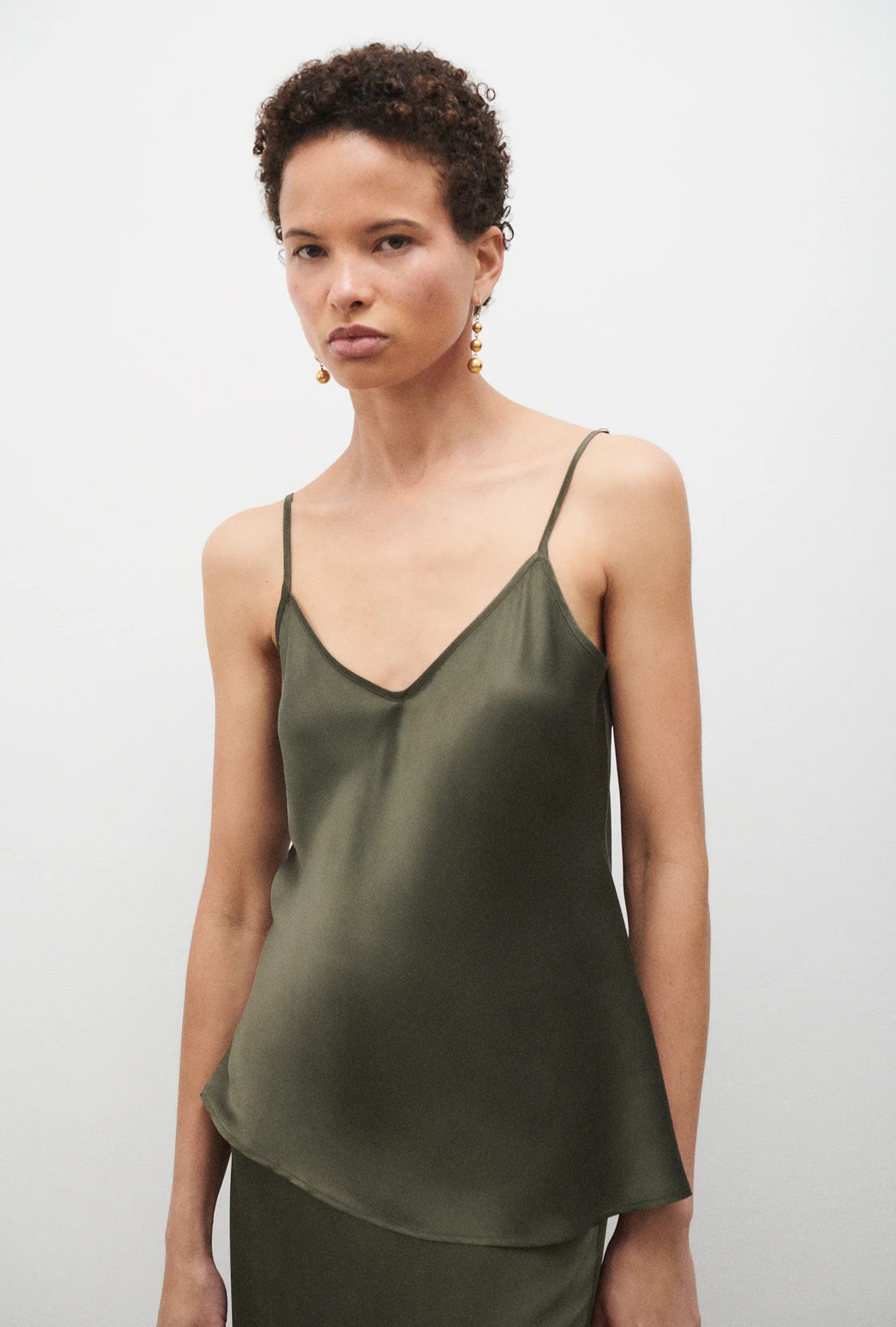 Bias Cut Cami Pine - Image 2