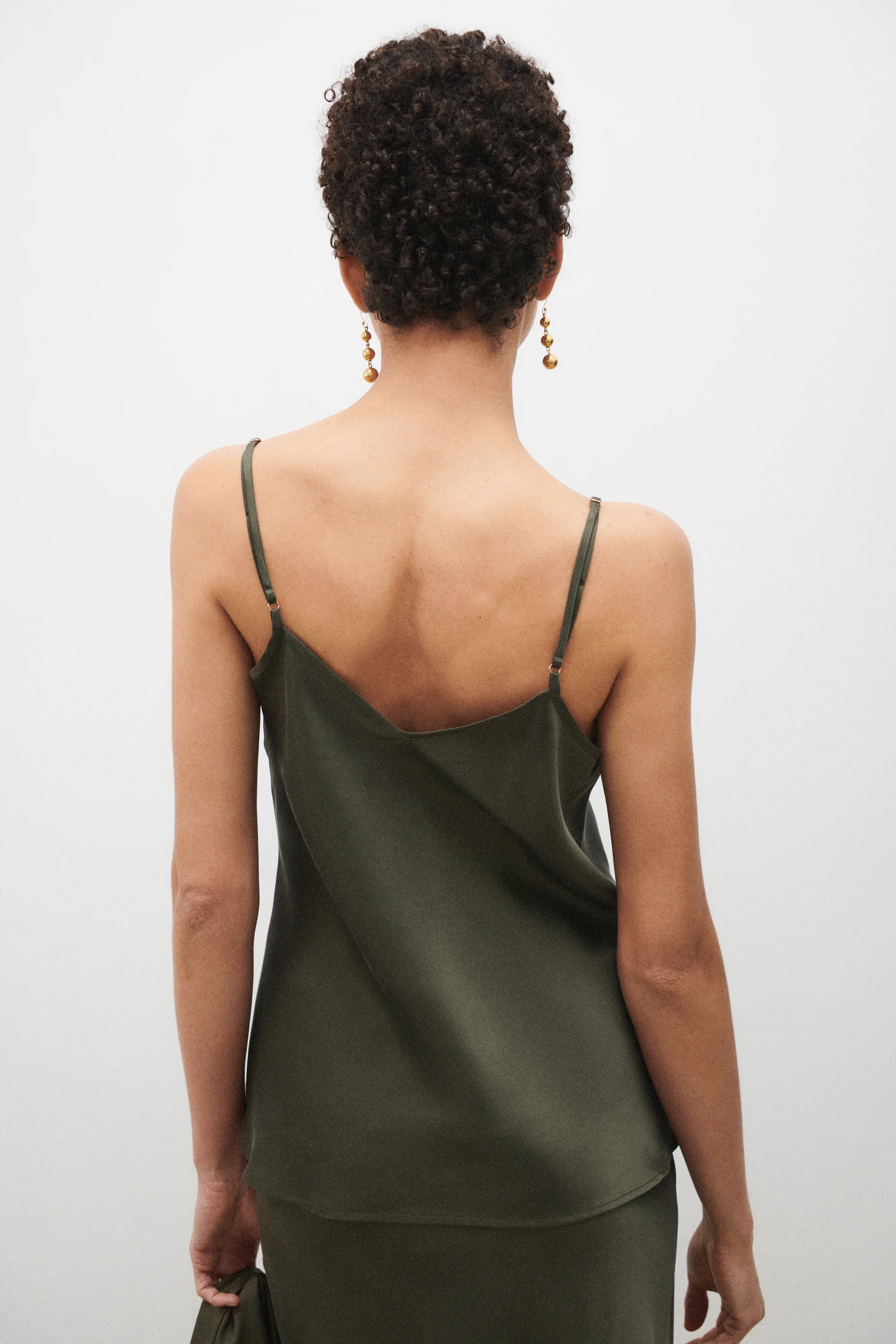 Bias Cut Cami Pine - Image 6