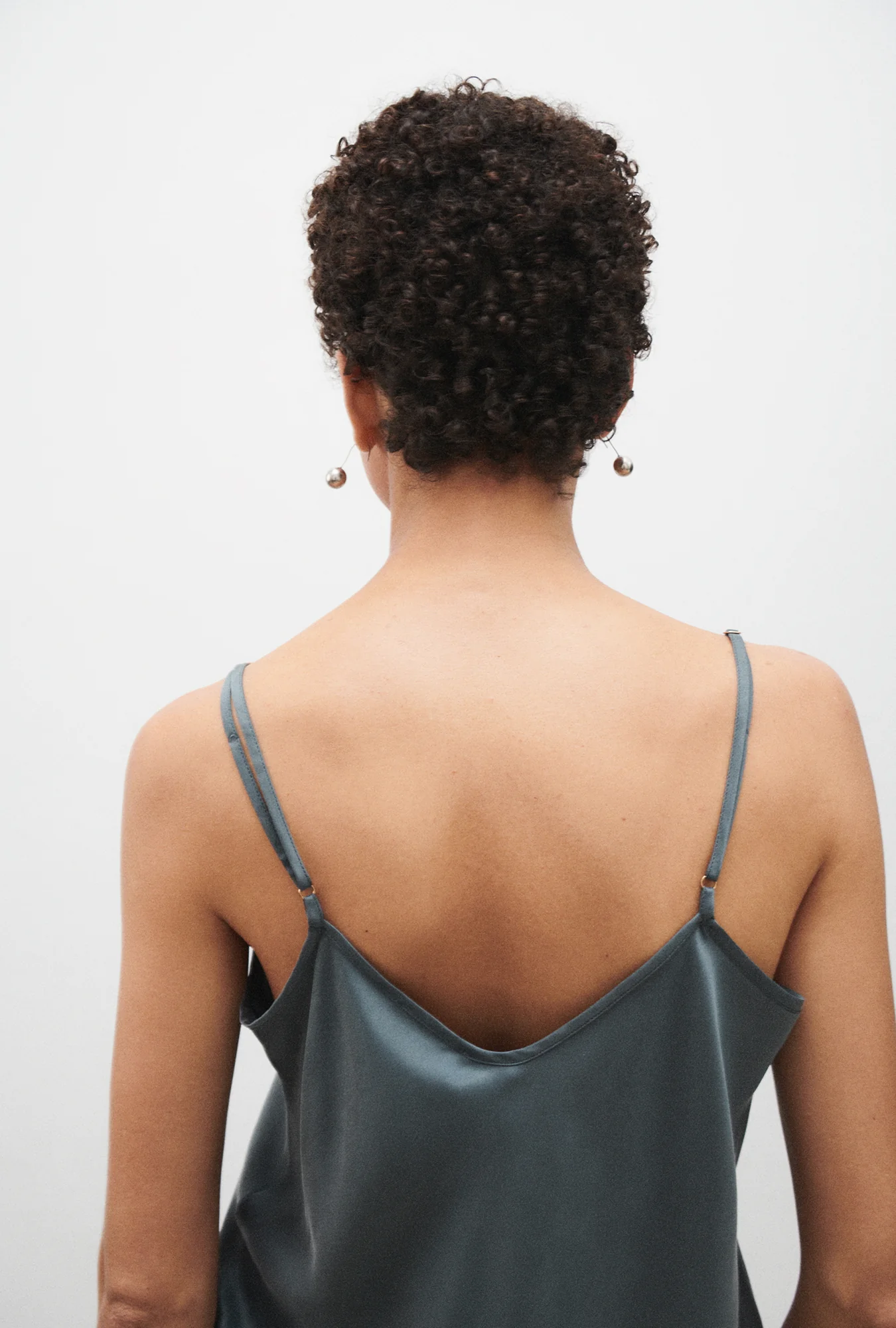 Bias Cut Cami Slate - Image 4