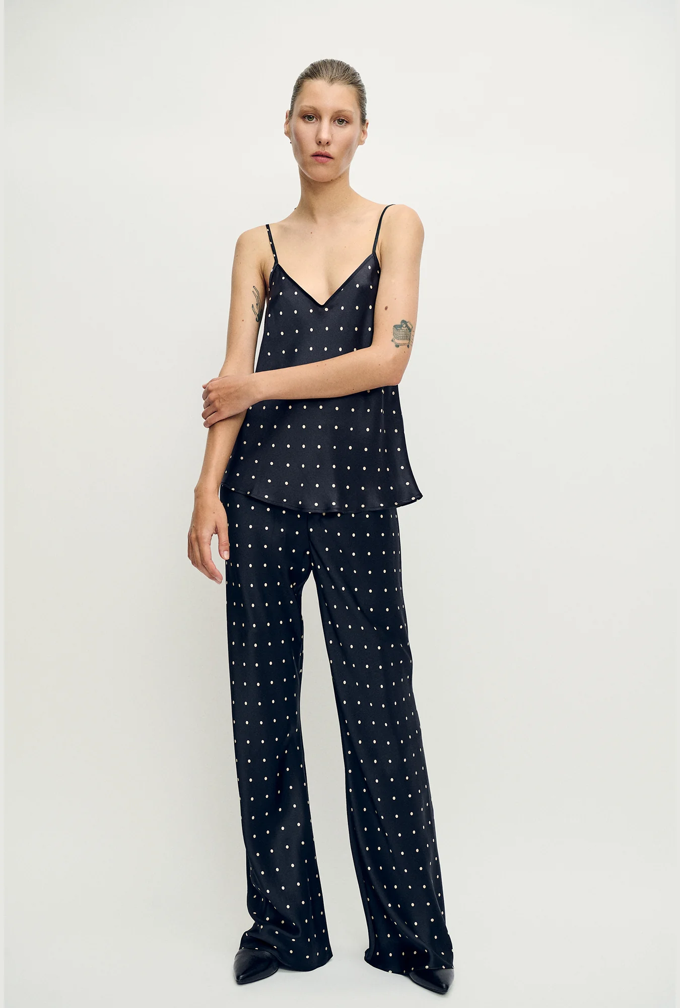 Bias Cut Cami Small Polka Dot - Image 4