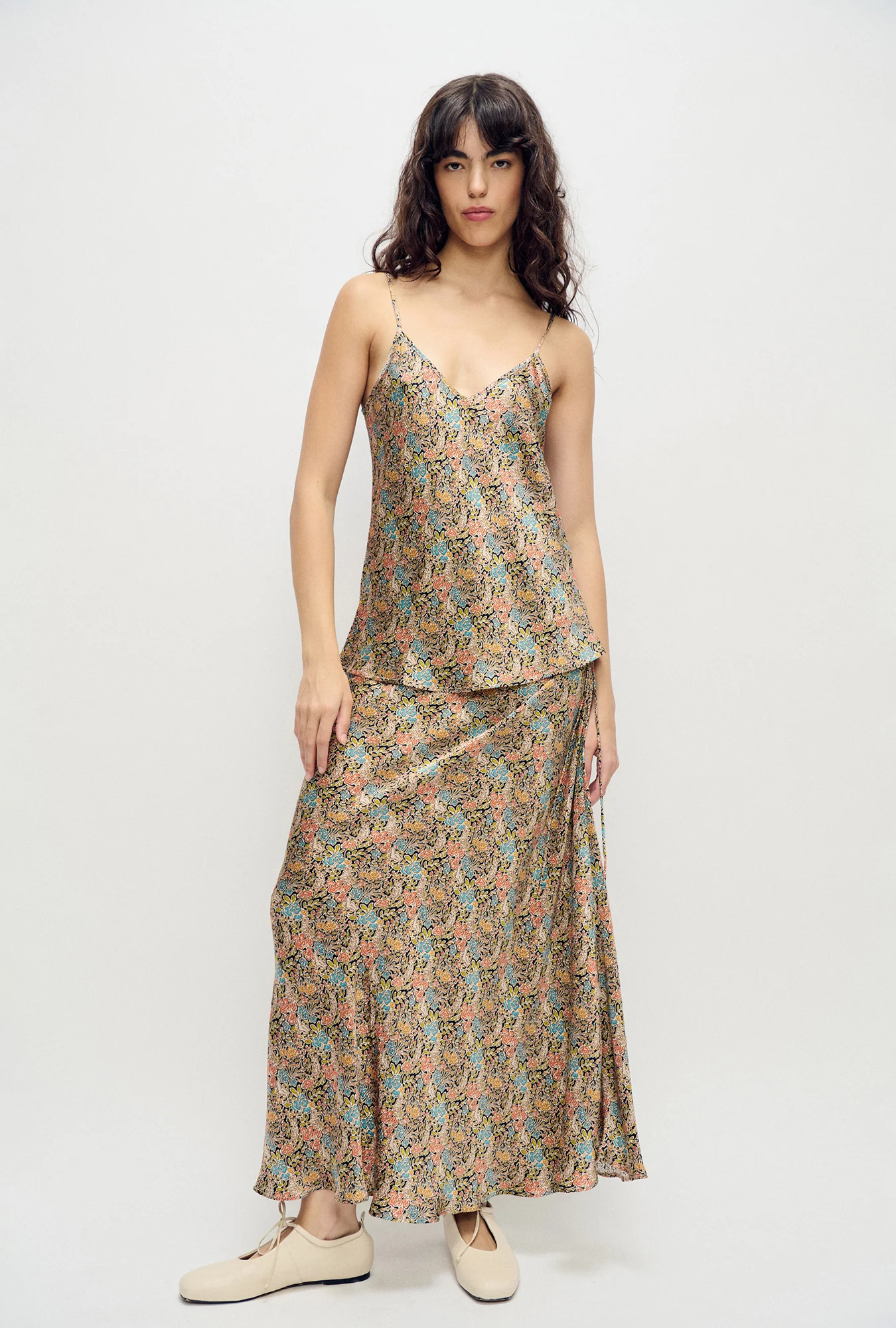 Bias Cut Cami Sugar Floral - Image 4