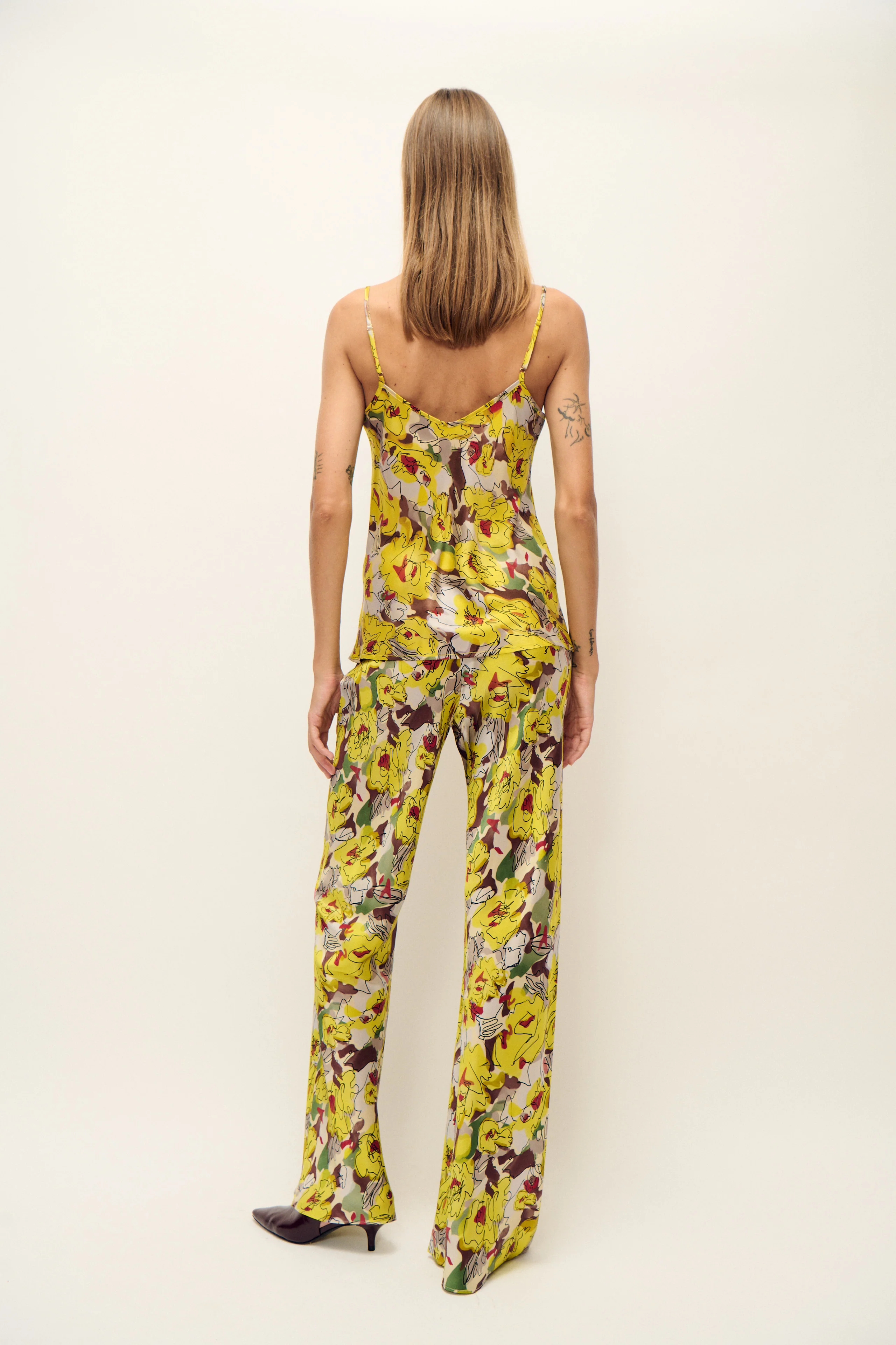 Bias Cut Cami Sunflower Floral - Image 3