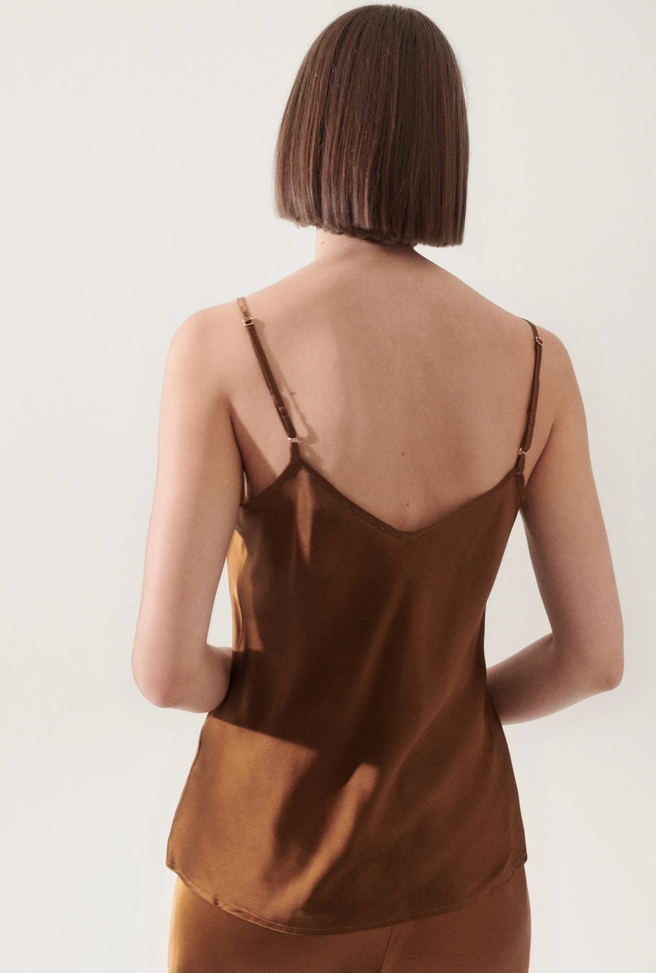 Bias Cut Cami Van Dyke Brown - Image 3