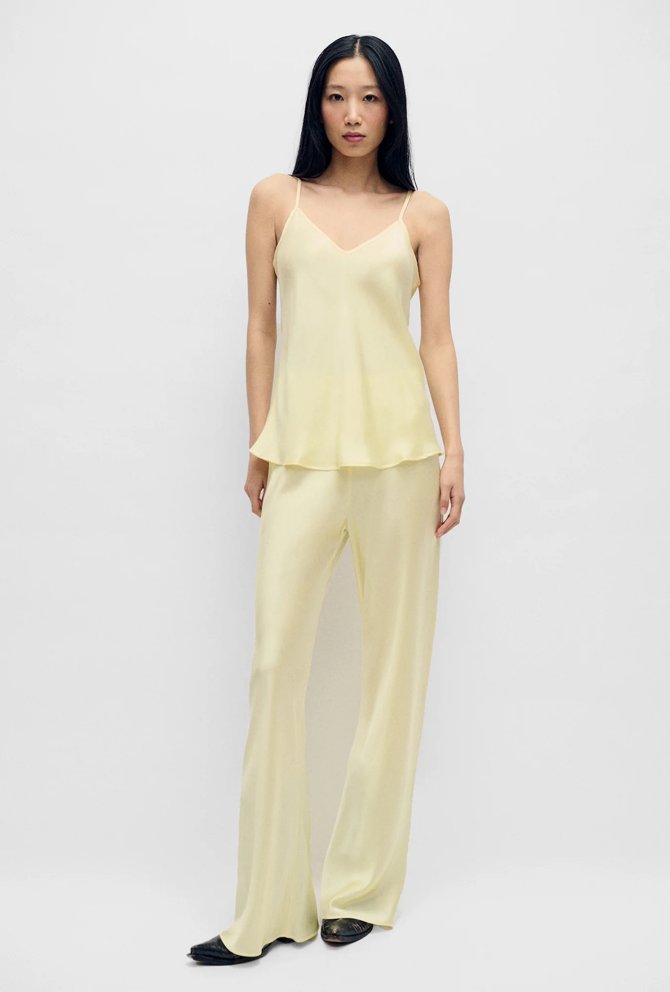 Bias Cut Cami Vanilla Flower - Image 2