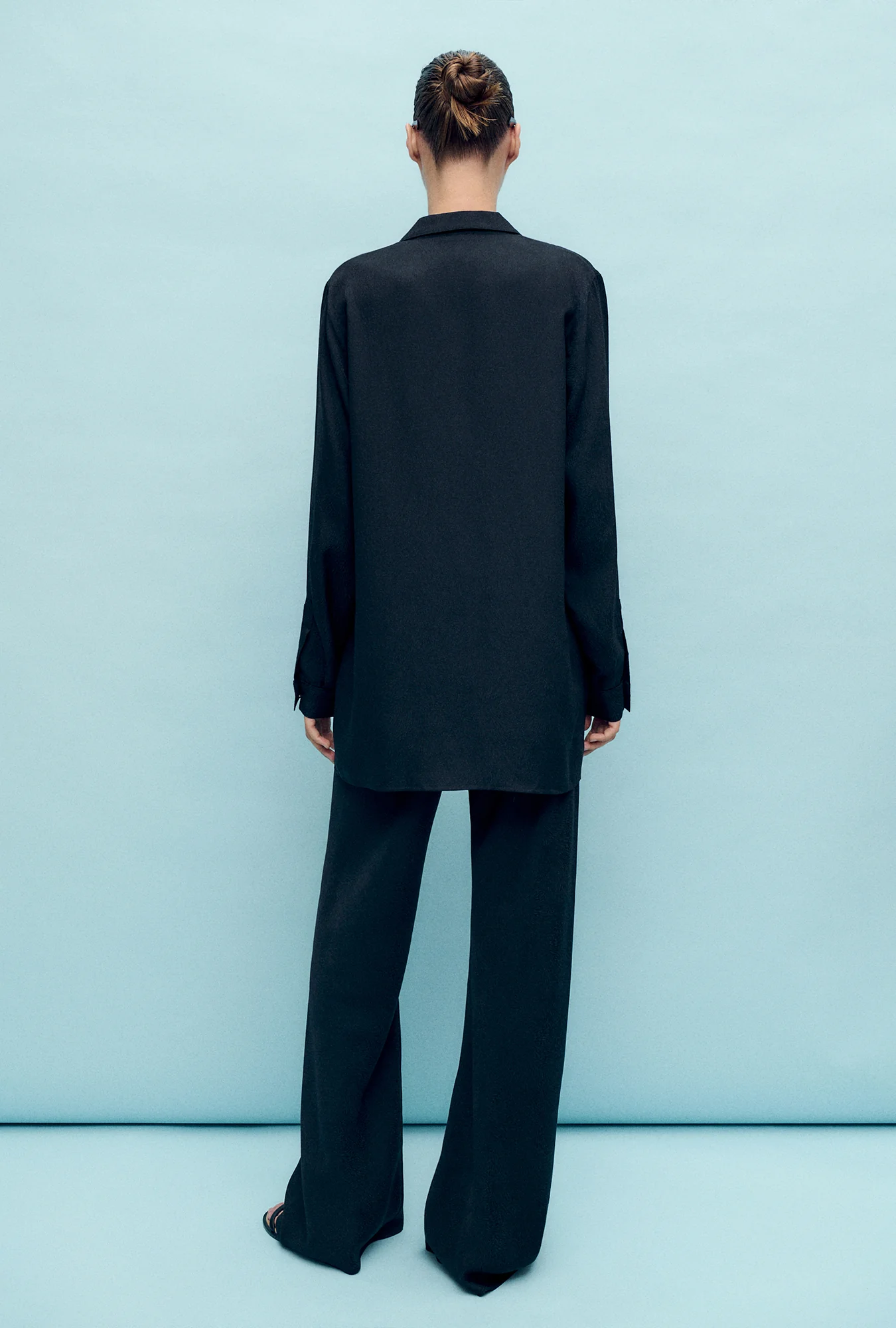 Bias Cut Pants Coral Jacquard - Image 3
