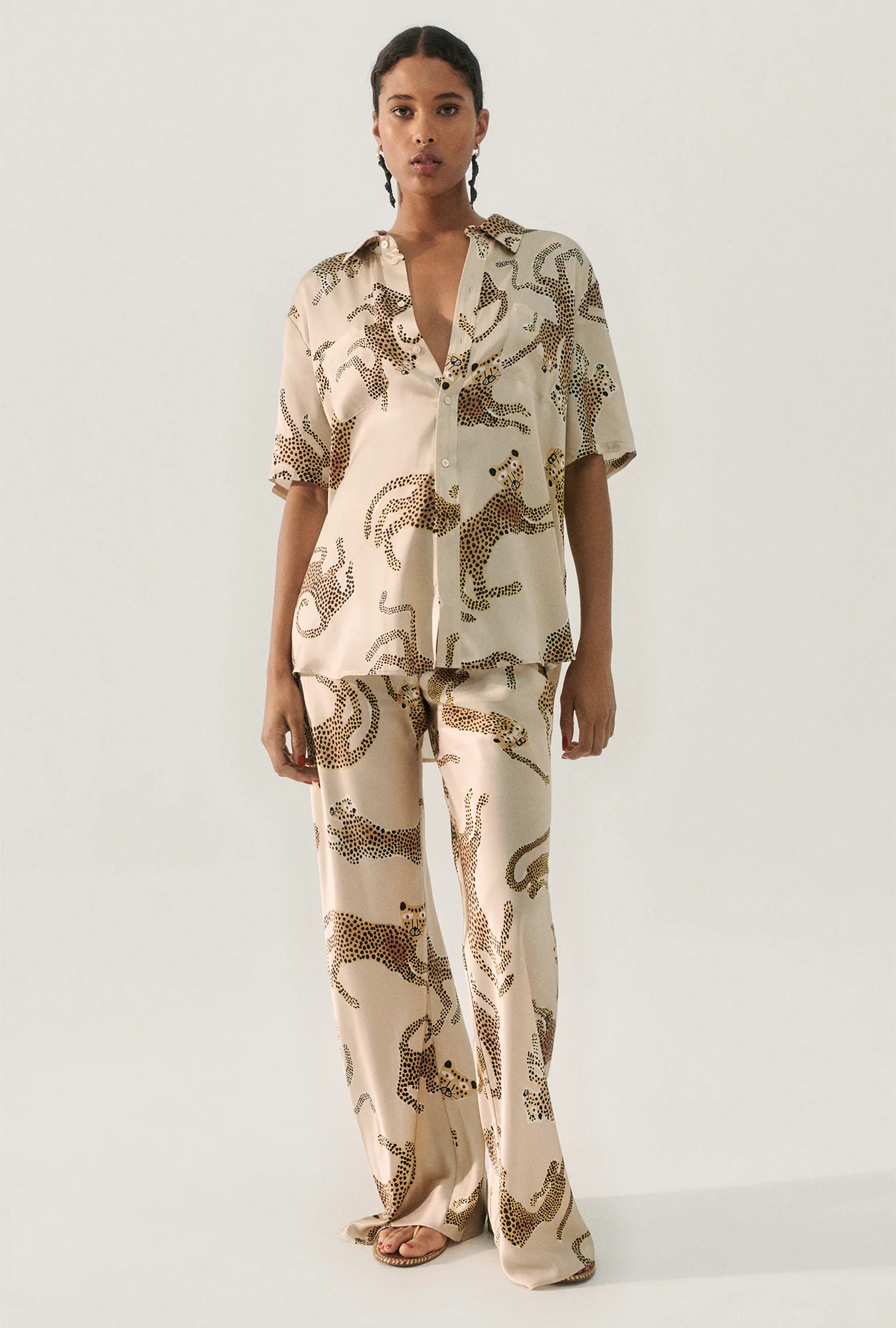 Bias Cut Pants Jaguars Hazelnut - Image 2