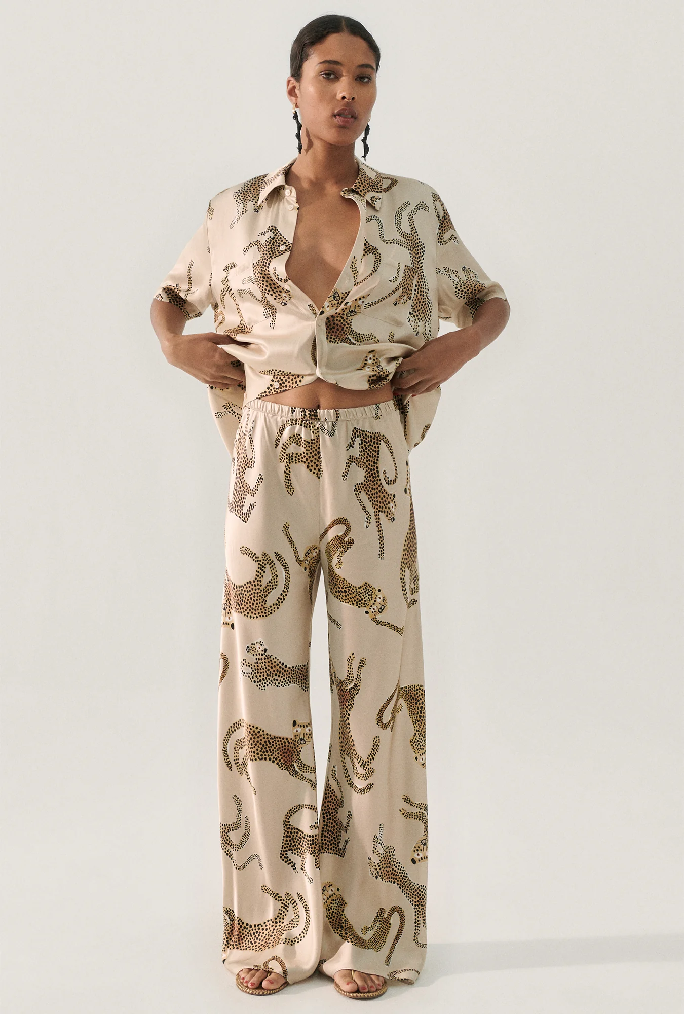 Bias Cut Pants Jaguars Hazelnut - Image 4
