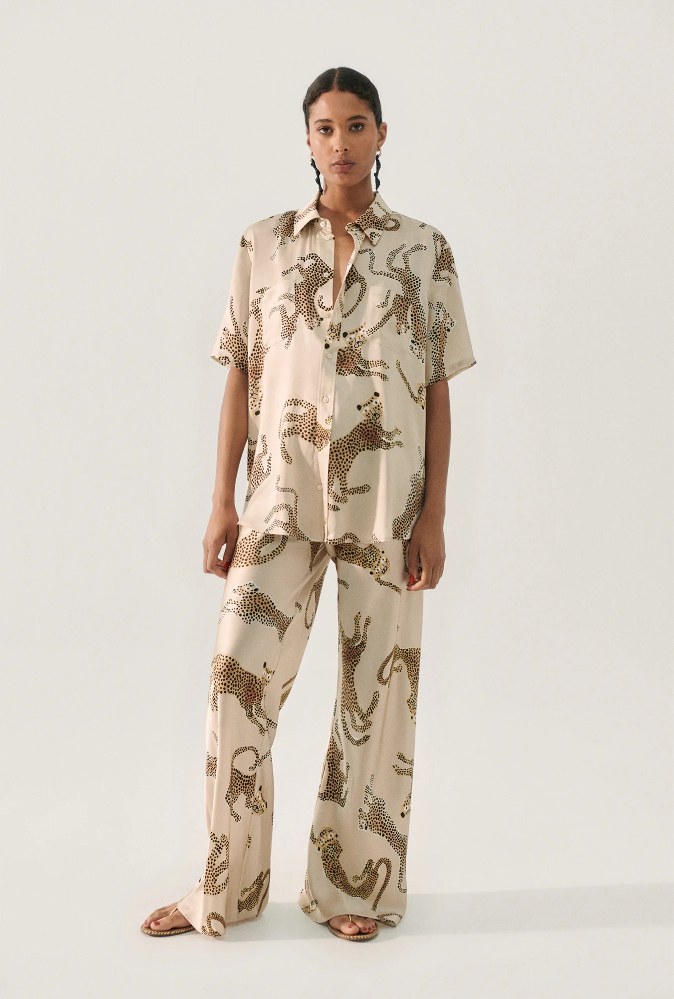 Bias Cut Pants Jaguars Hazelnut - Image 5