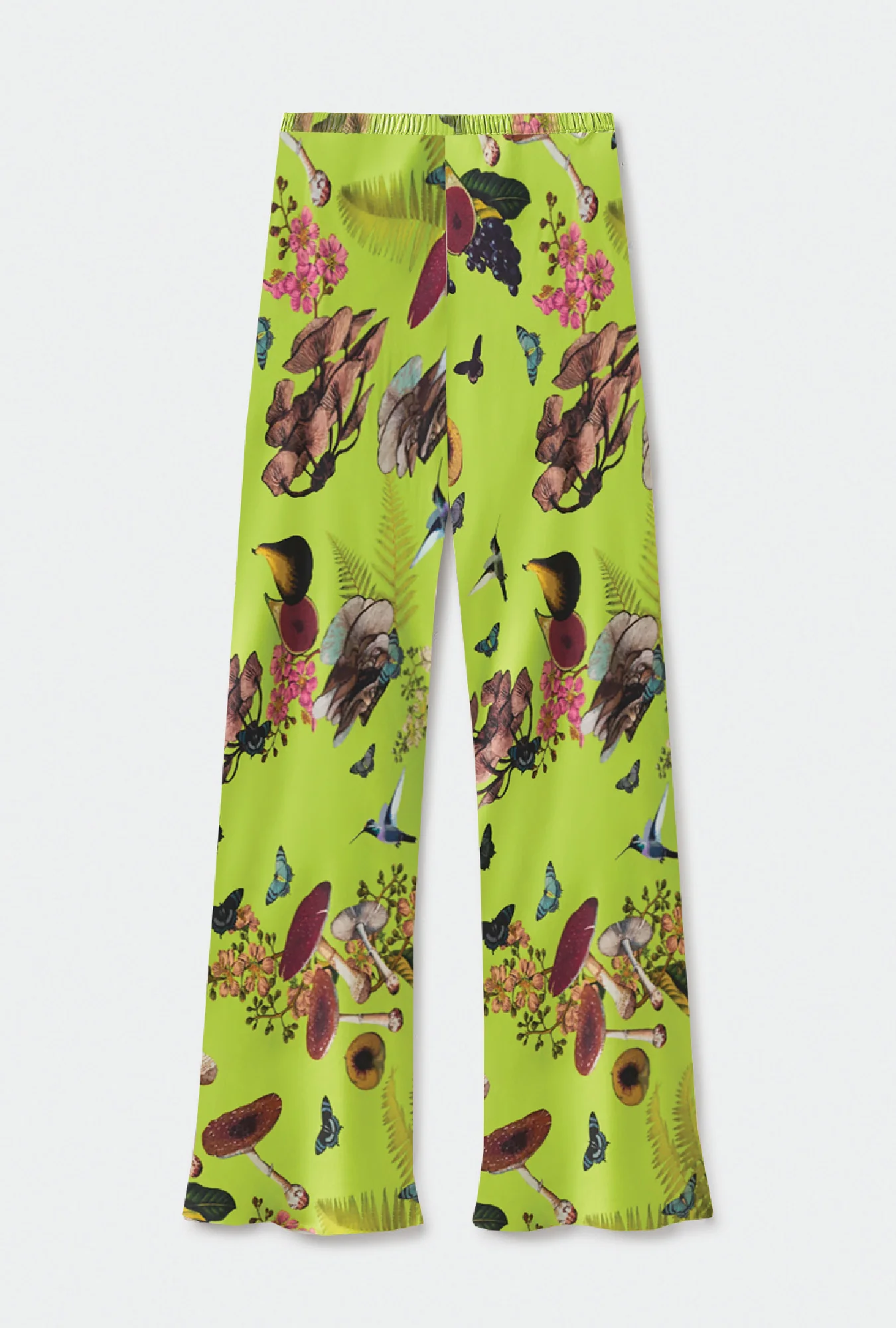 Bias Cut Pants Magic Mushroom Fern
