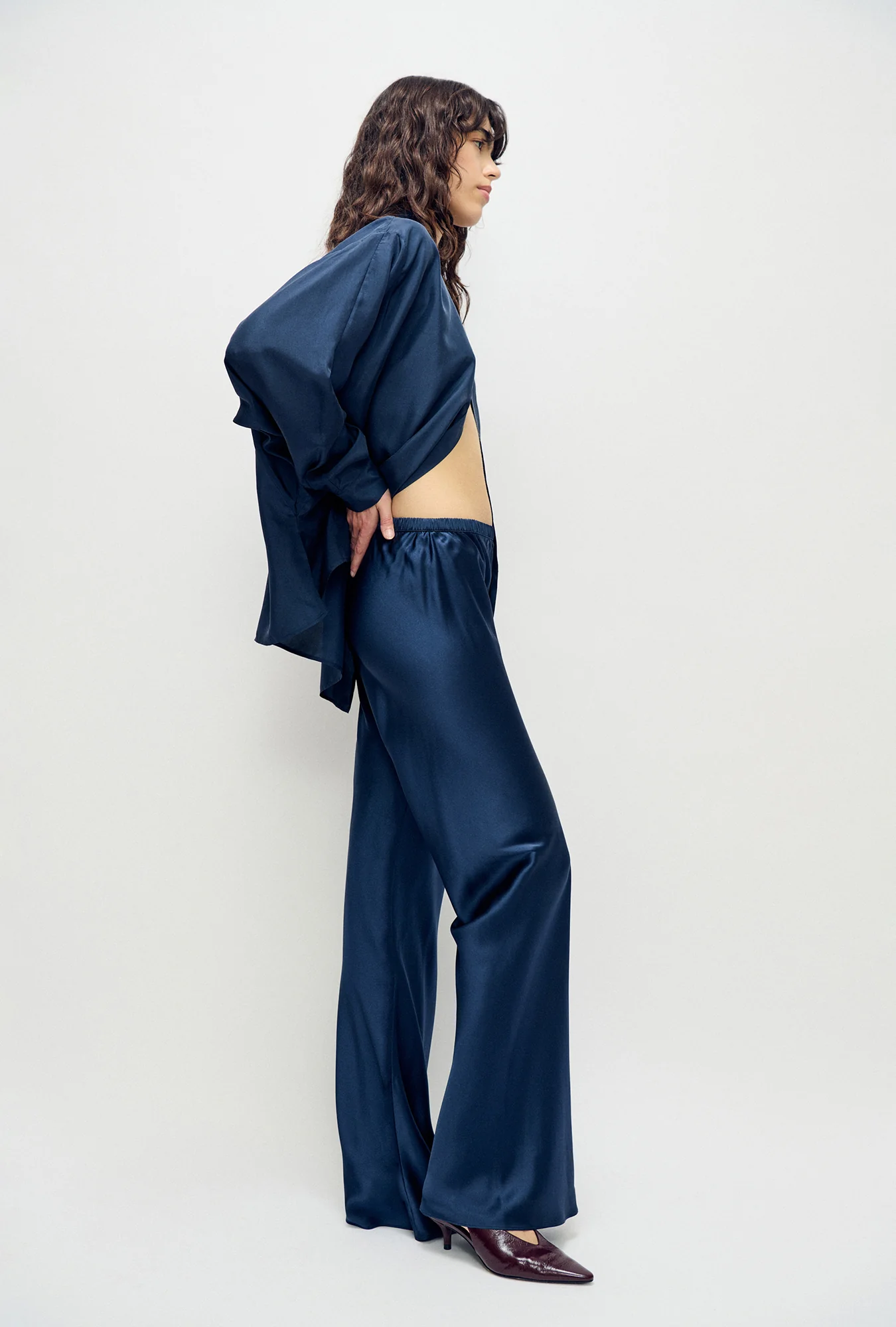 Bias Cut Pants Midnight - Image 4