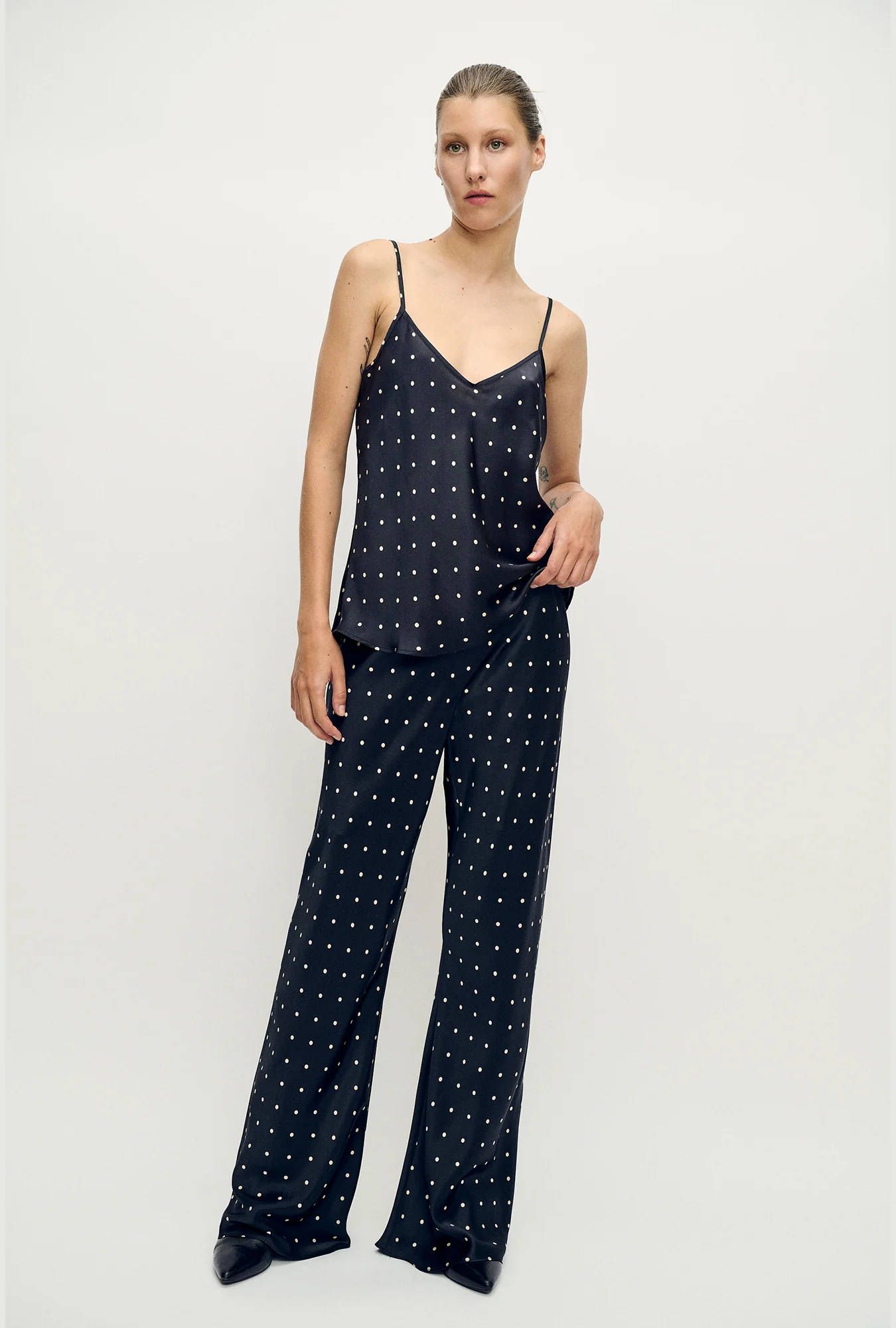 Bias Cut Pants Small Polka Dot - Image 2