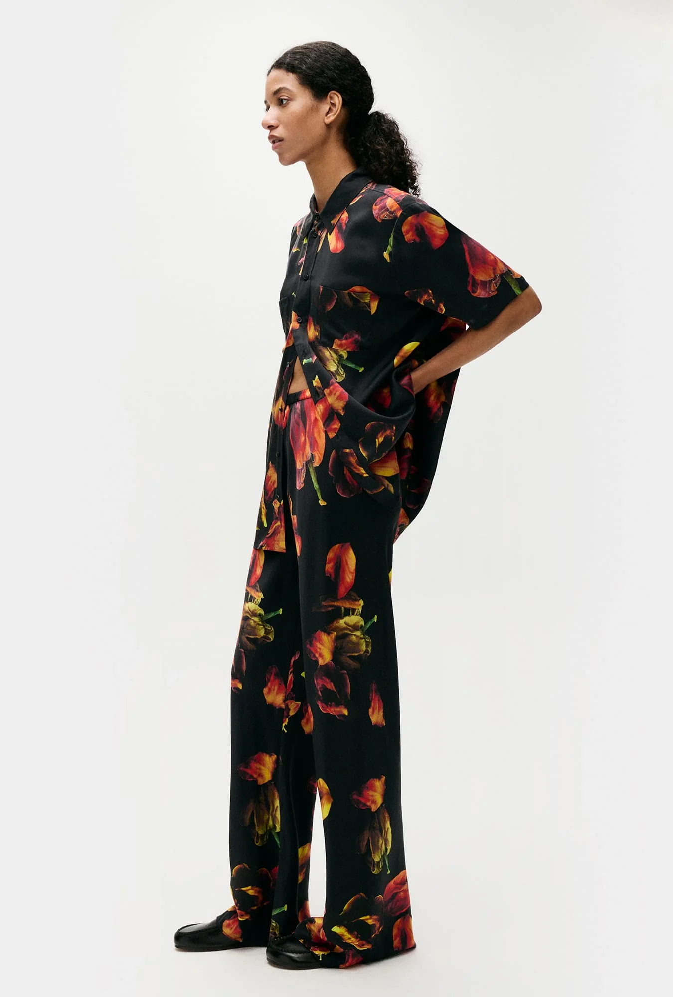 Bias Cut Pants Tulipa Black - Image 4