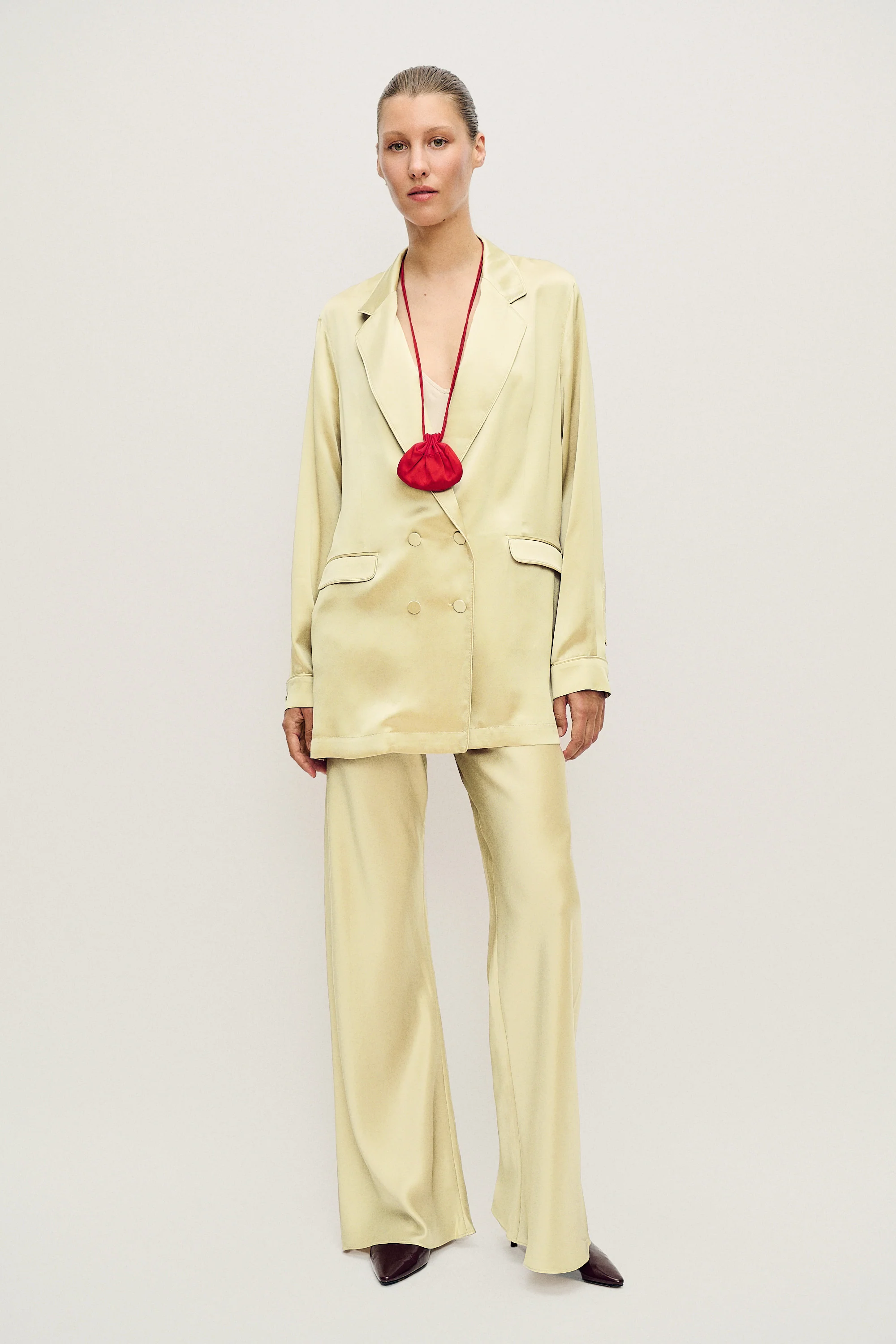 Bias Cut Pants Vanilla Flower - Image 2