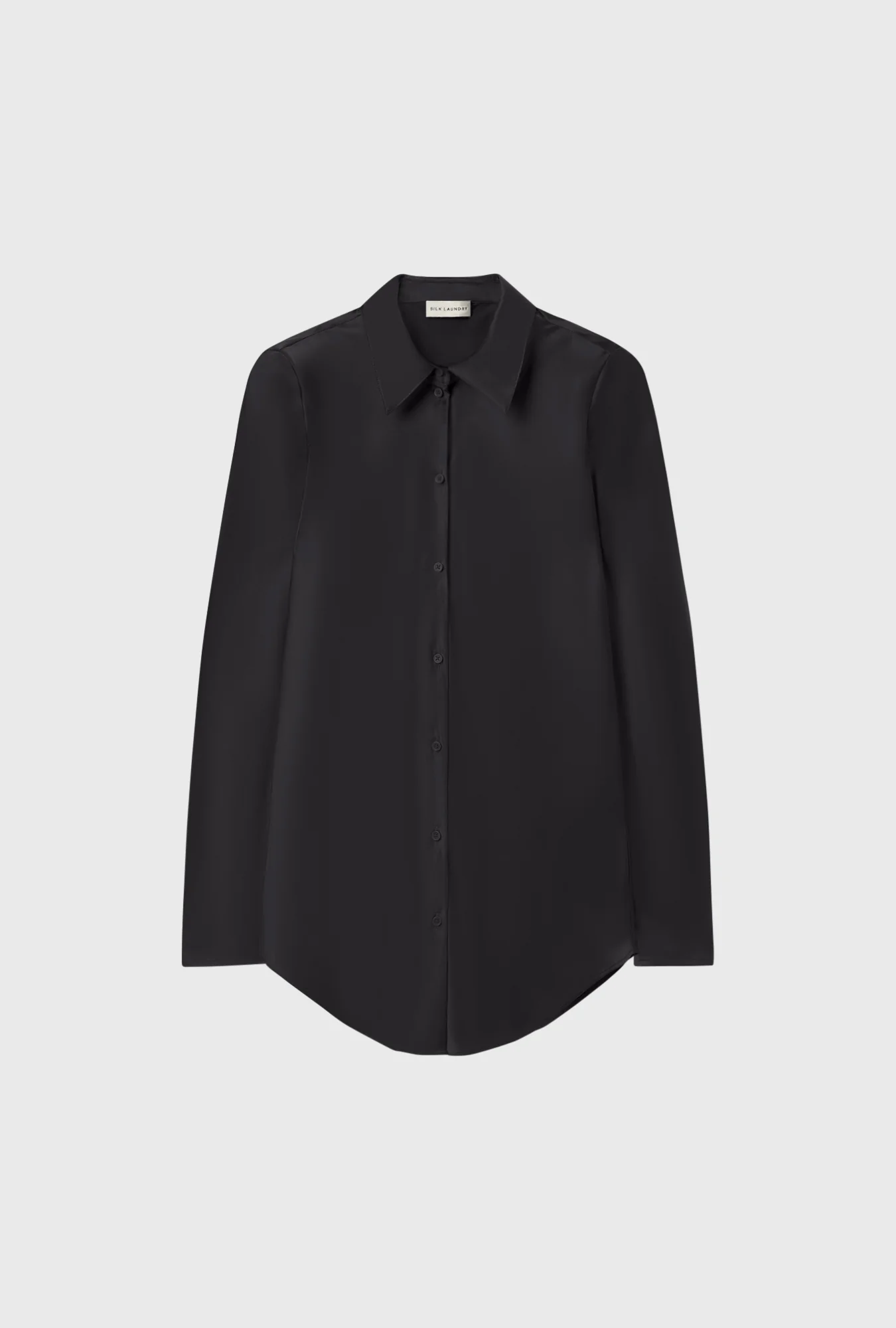 Bias Cut Shirt Black