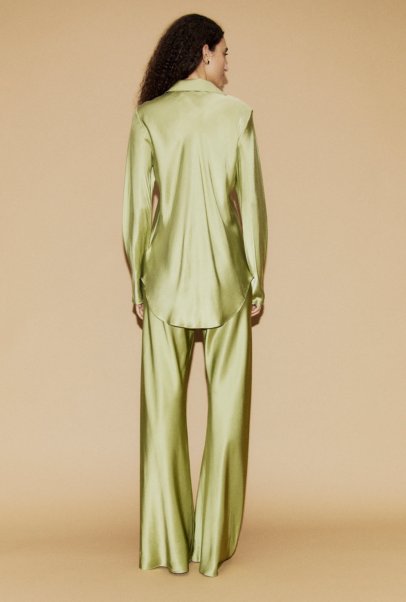 Bias Cut Shirt Sage - Image 3