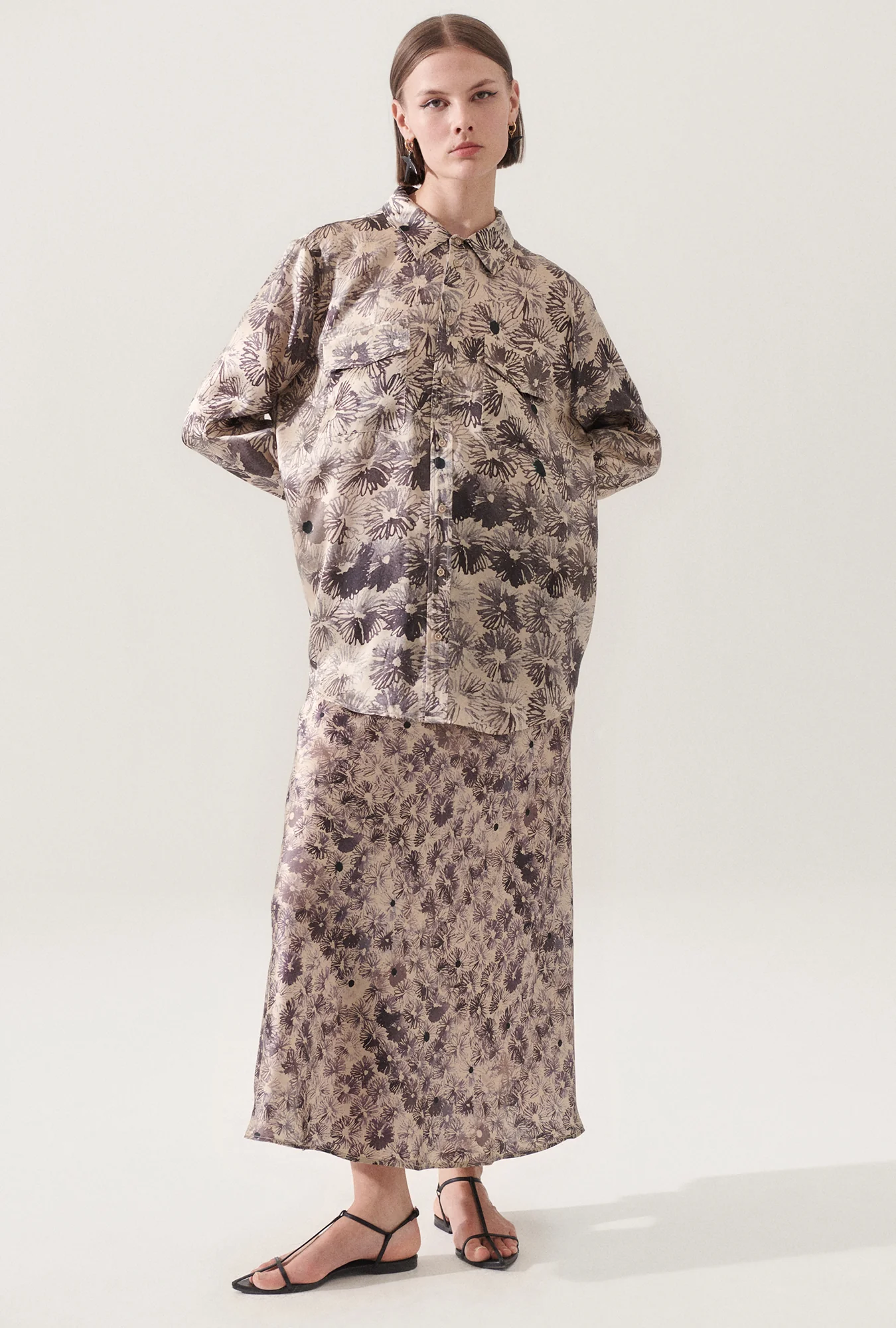 Boyfriend Shirt Aster Floral - Image 2