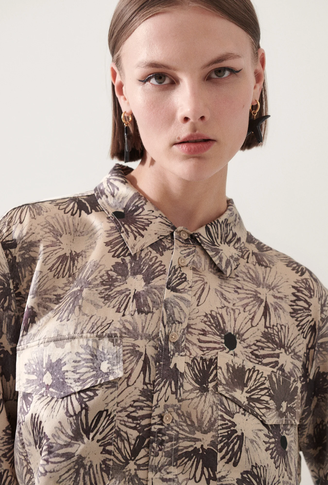 Boyfriend Shirt Aster Floral - Image 5