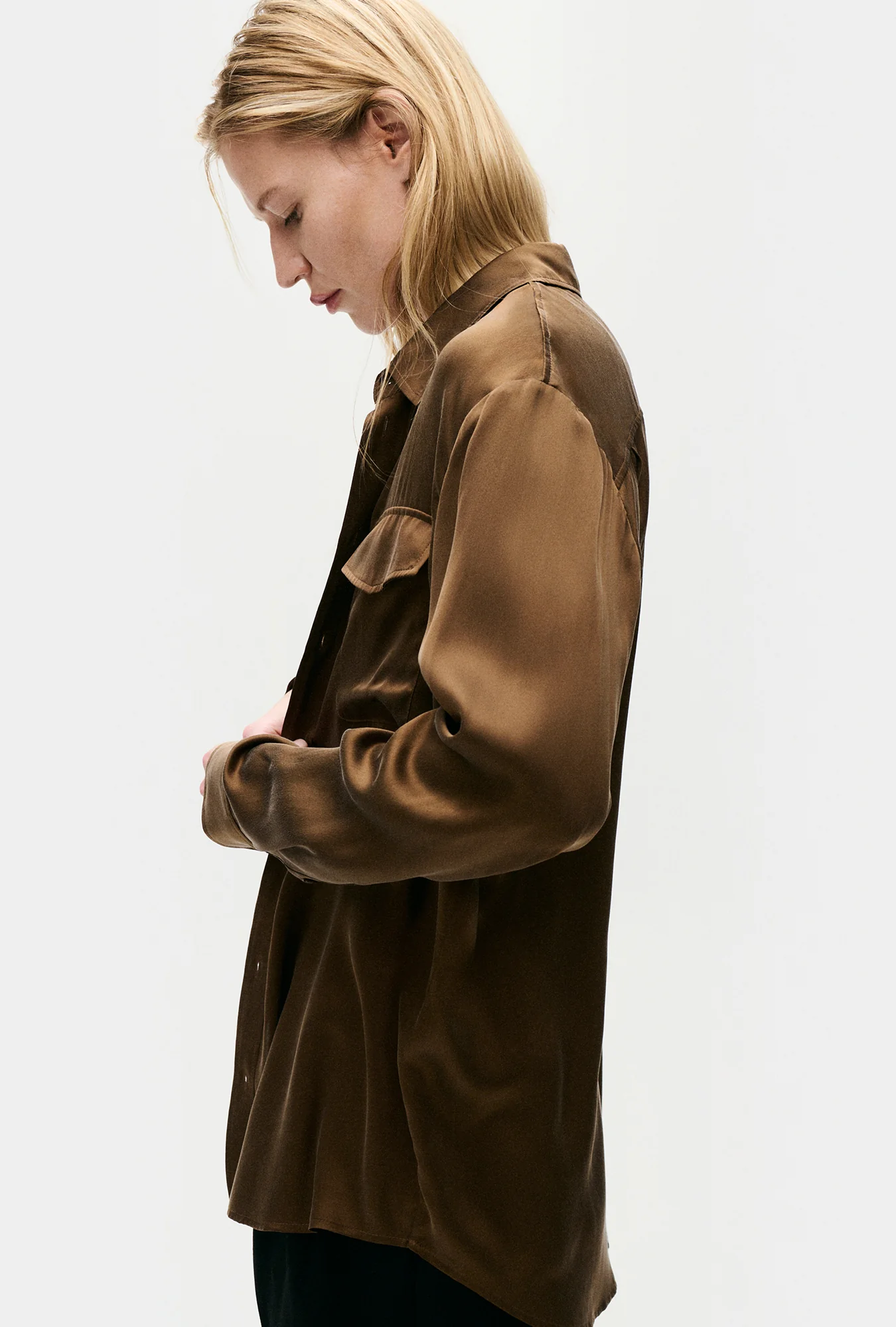 Boyfriend Shirt Dark Earth - Image 4