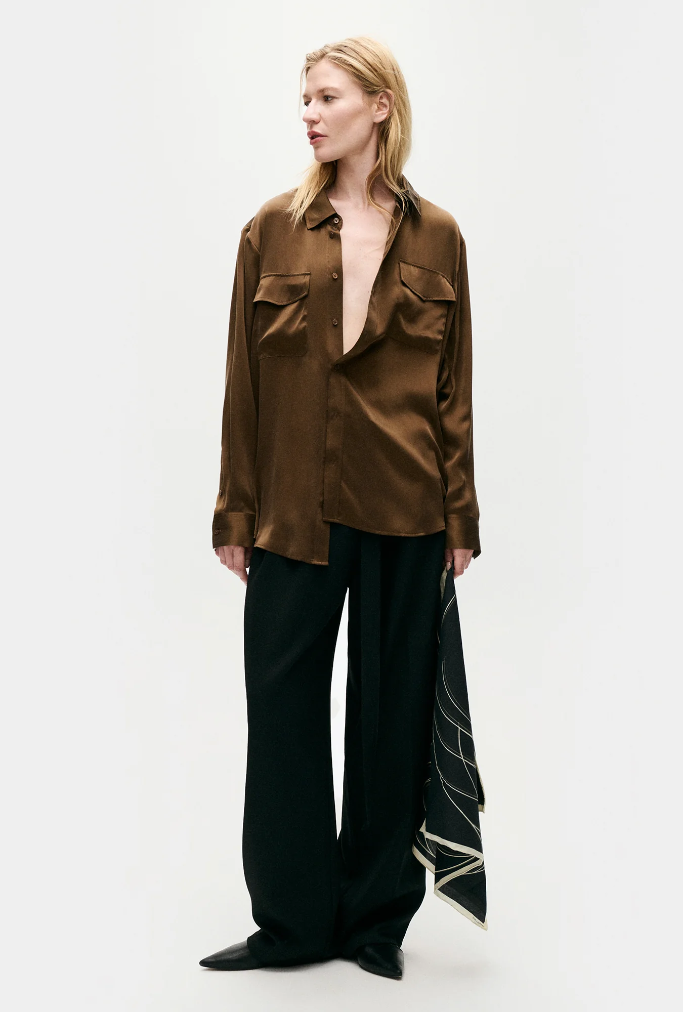 Boyfriend Shirt Dark Earth - Image 5