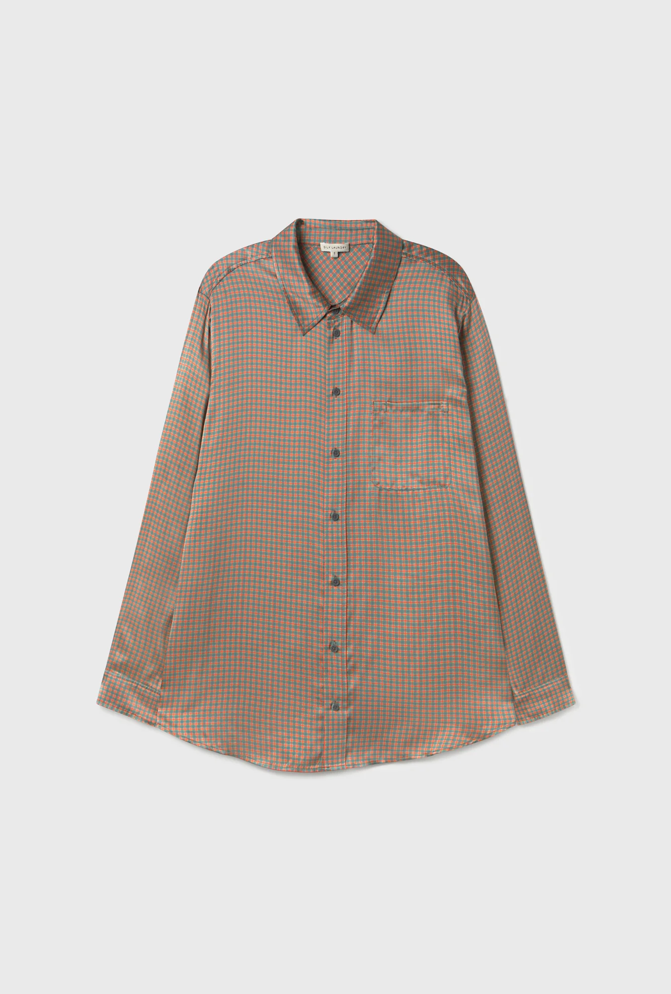 Boyfriend Shirt Micro Plaid