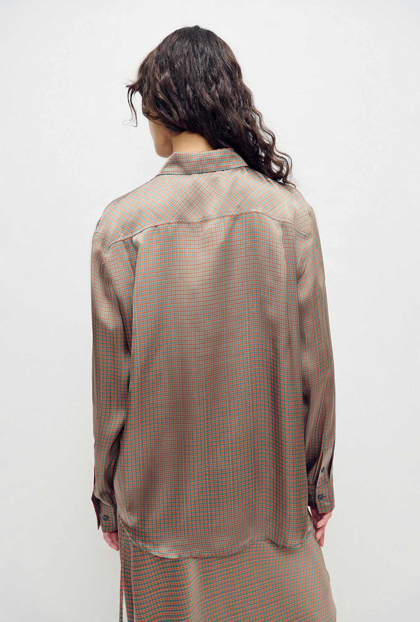Boyfriend Shirt Micro Plaid - Image 3