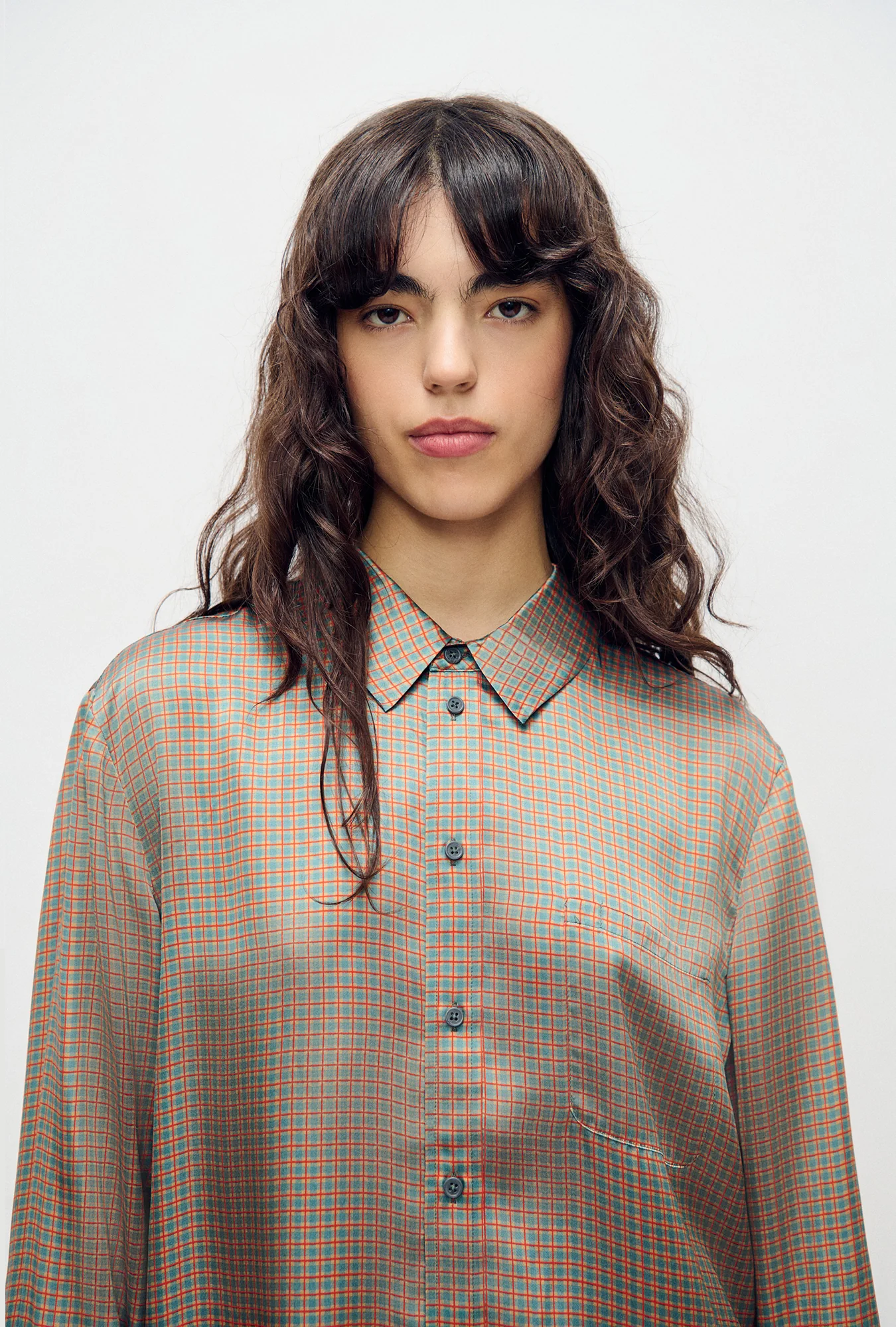 Boyfriend Shirt Micro Plaid - Image 4