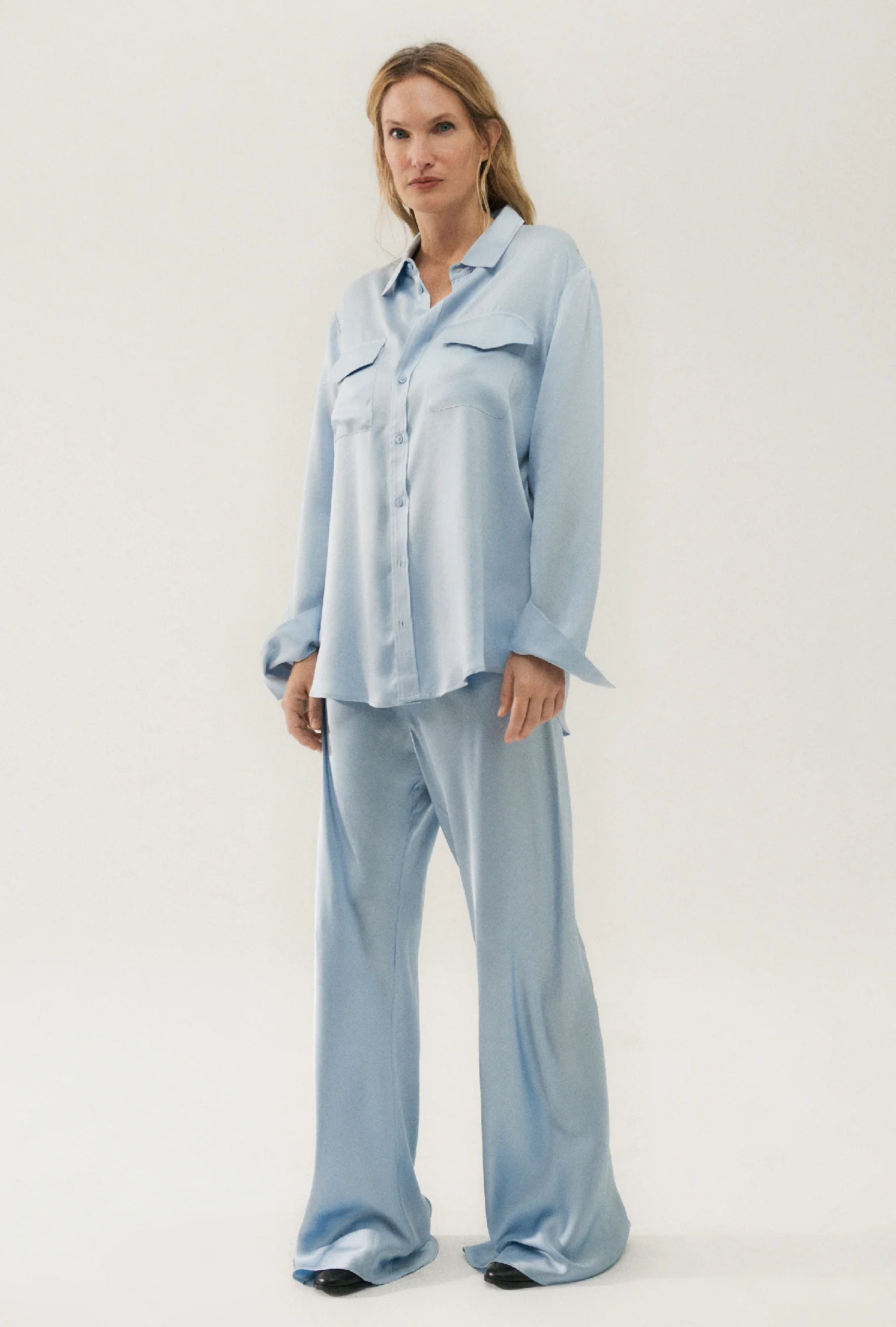 Boyfriend Shirt Sky - Image 2