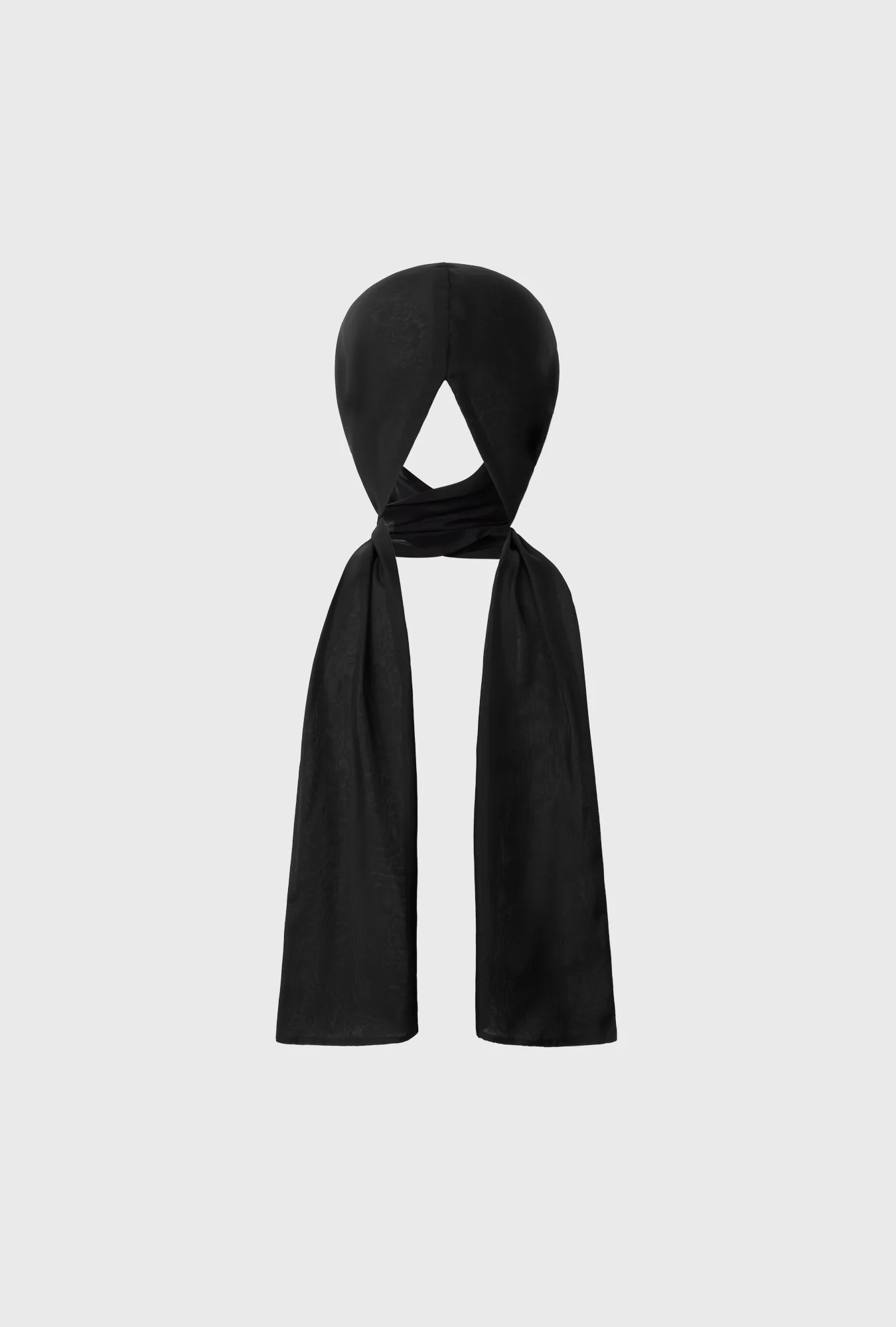 Chiffon Hollywood Headscarf Black - Image 4