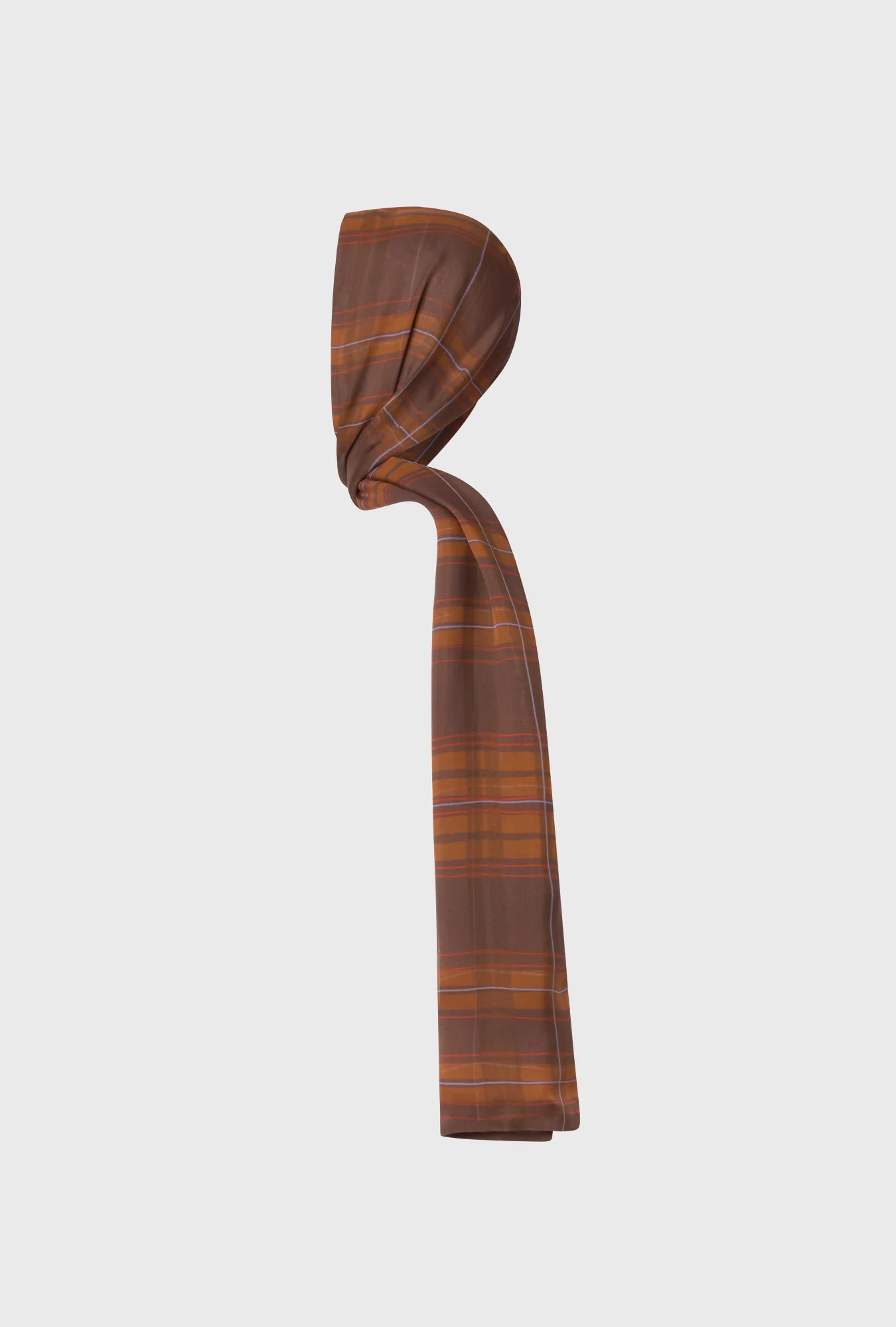 Chiffon Hollywood Headscarf Root Plaid - Image 3