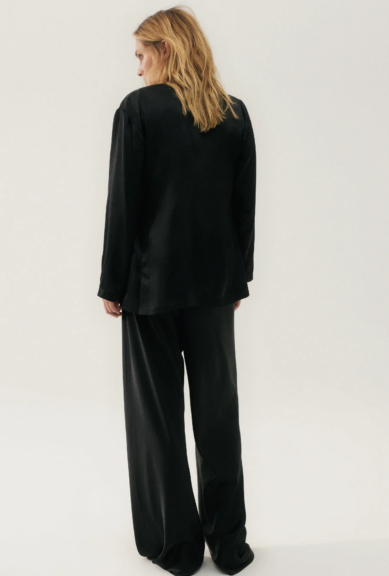 Collarless Blazer Black - Image 5