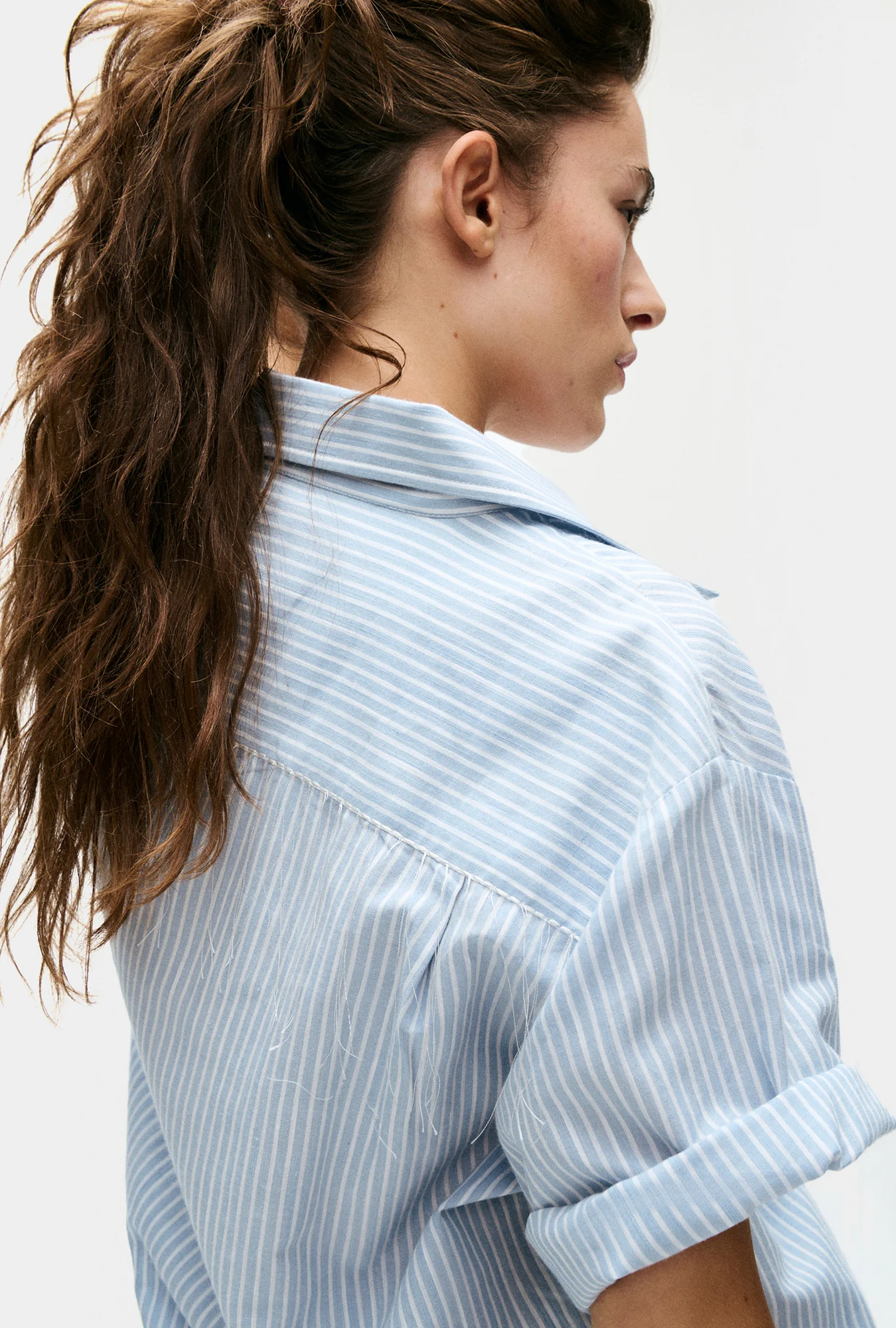Cotton Camp Shirt Storm Stripe - Image 4