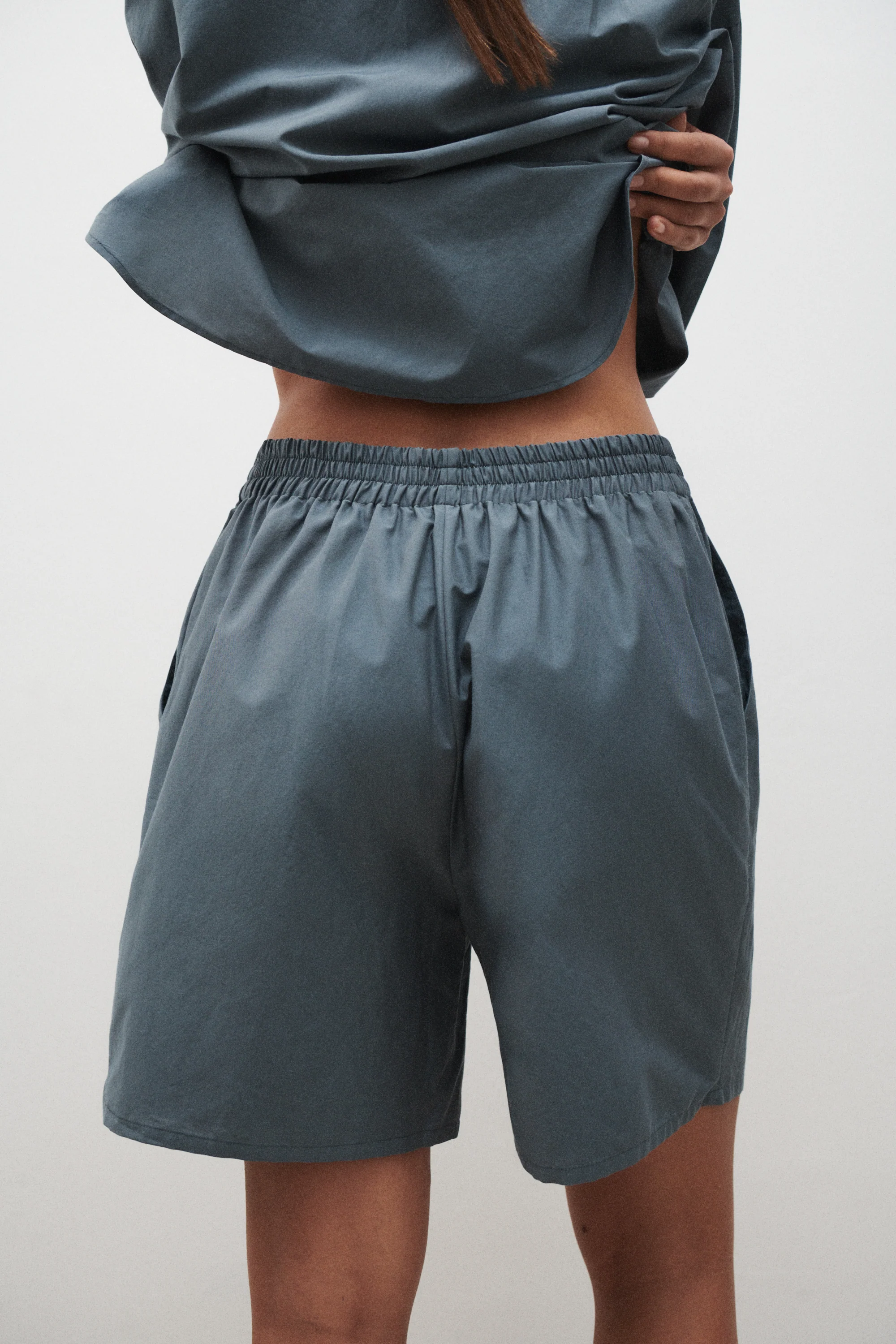 Cotton Silk Boxers Slate - Image 4