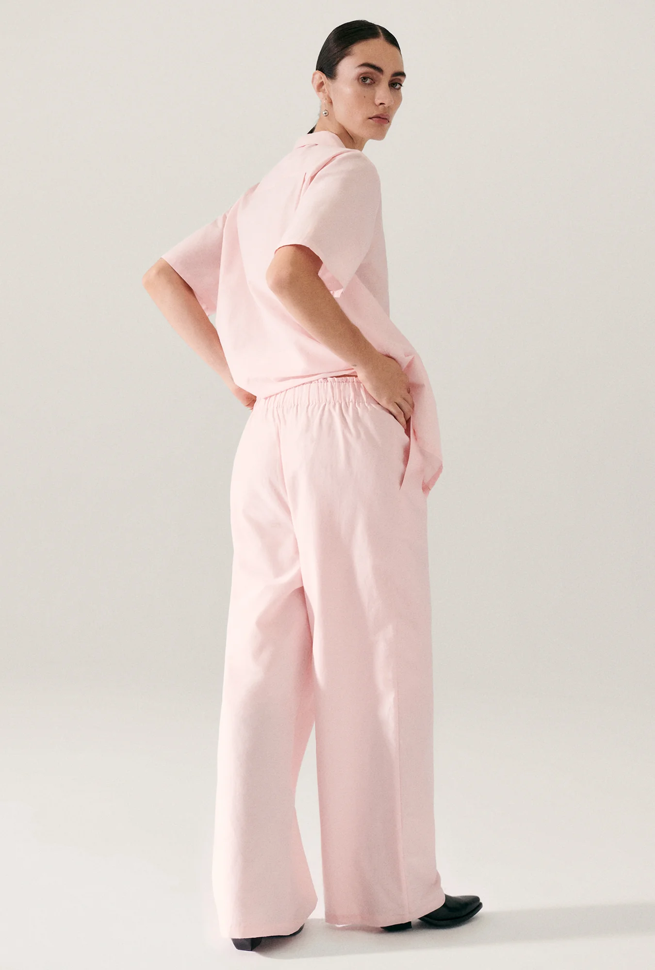 Cotton Silk Camp Shirt Hydrogen - Image 6