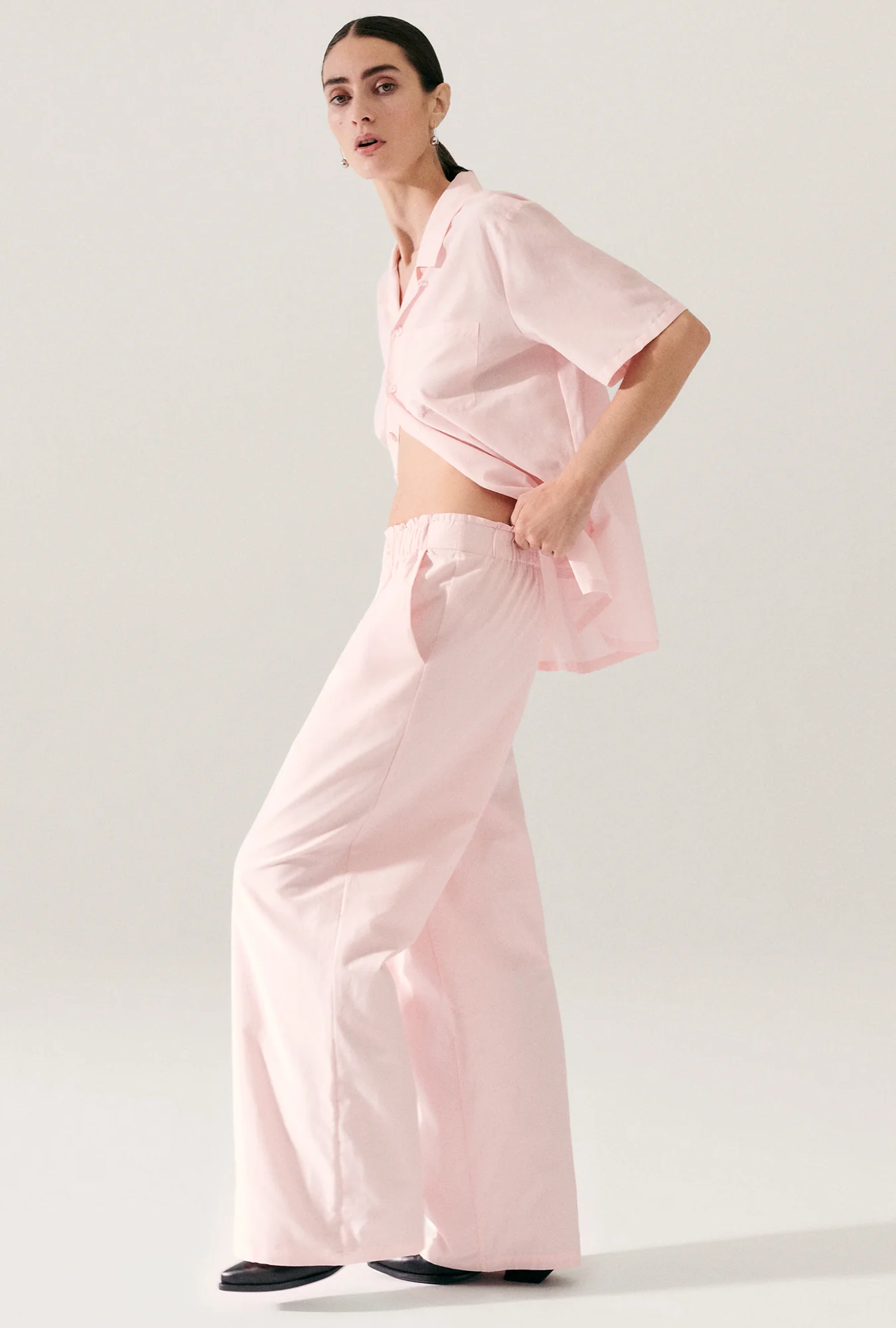 Cotton Silk Camp Shirt Hydrogen - Image 7