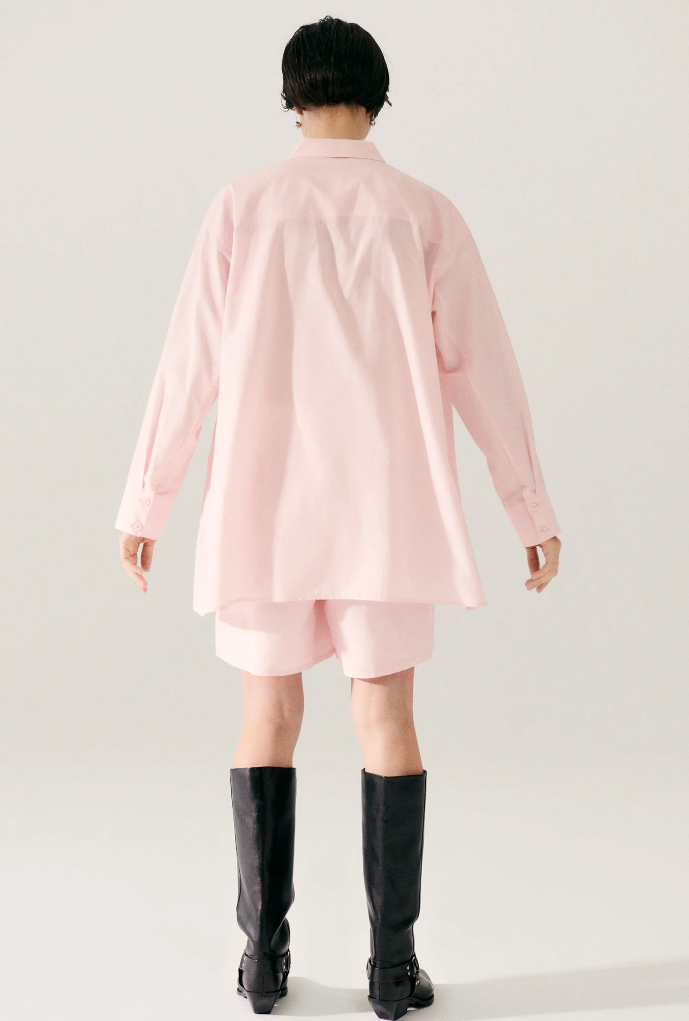 Cotton Silk Morning Shirt Hydrogen - Image 3