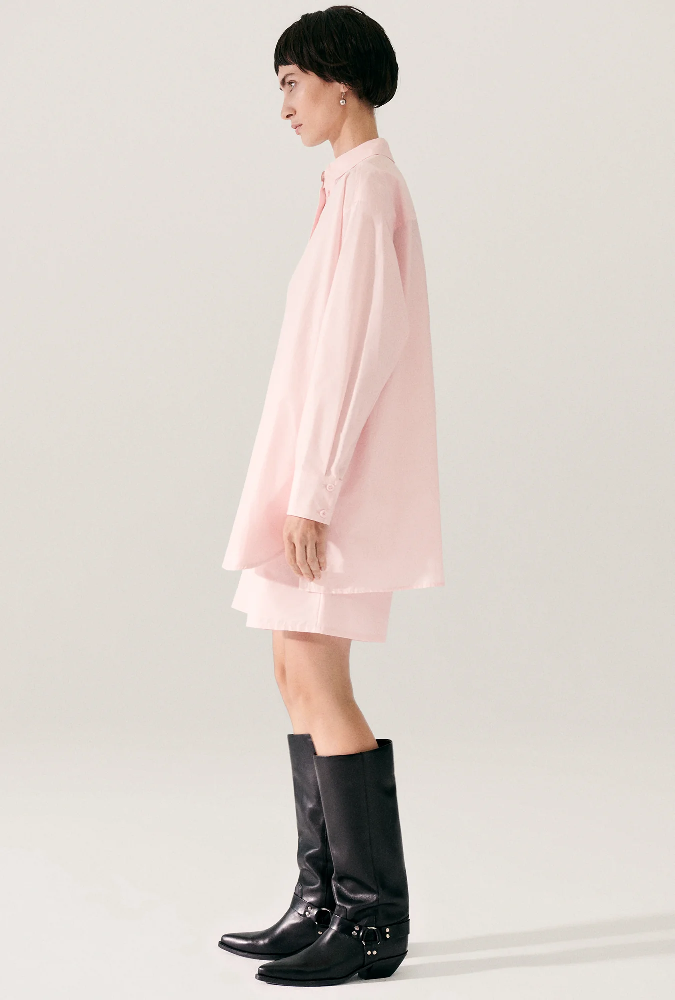 Cotton Silk Morning Shirt Hydrogen - Image 4