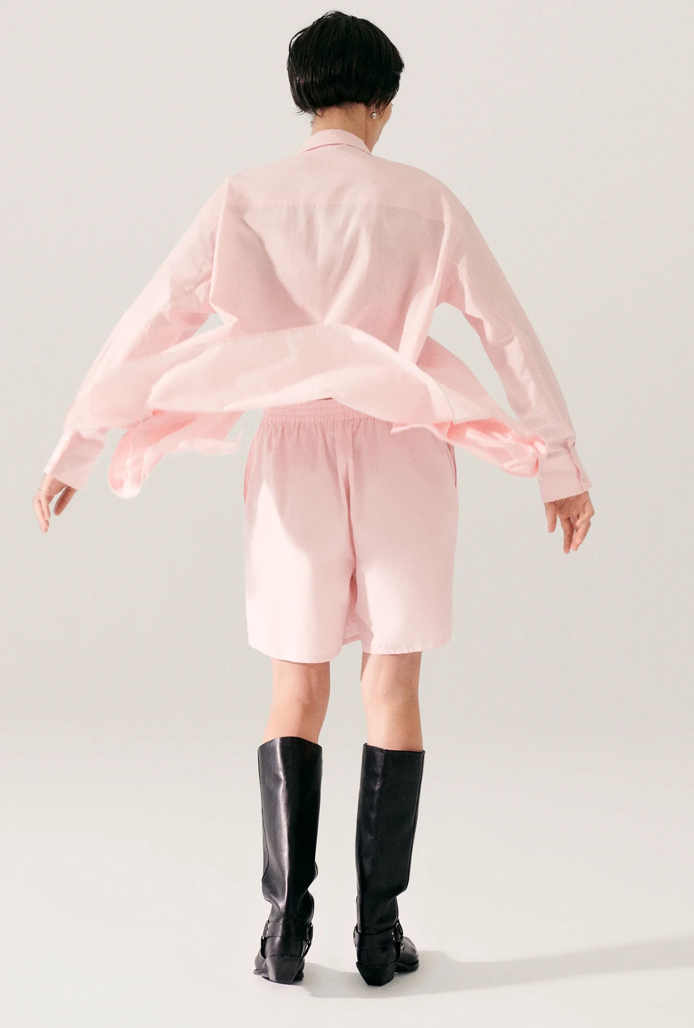 Cotton Silk Morning Shirt Hydrogen - Image 6