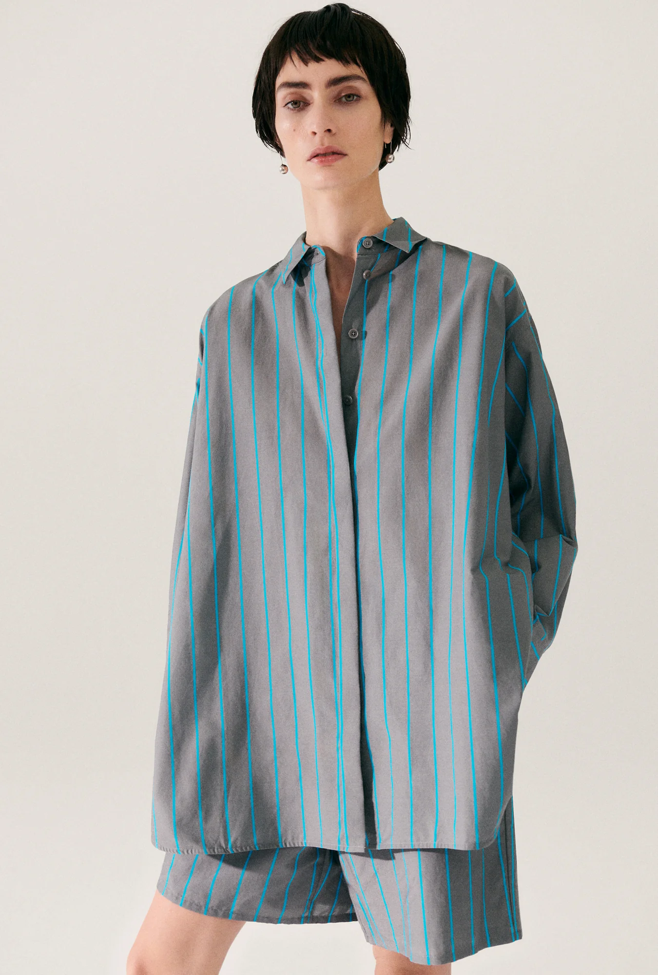 Cotton Silk Morning Shirt Oxygen Stripe - Image 2