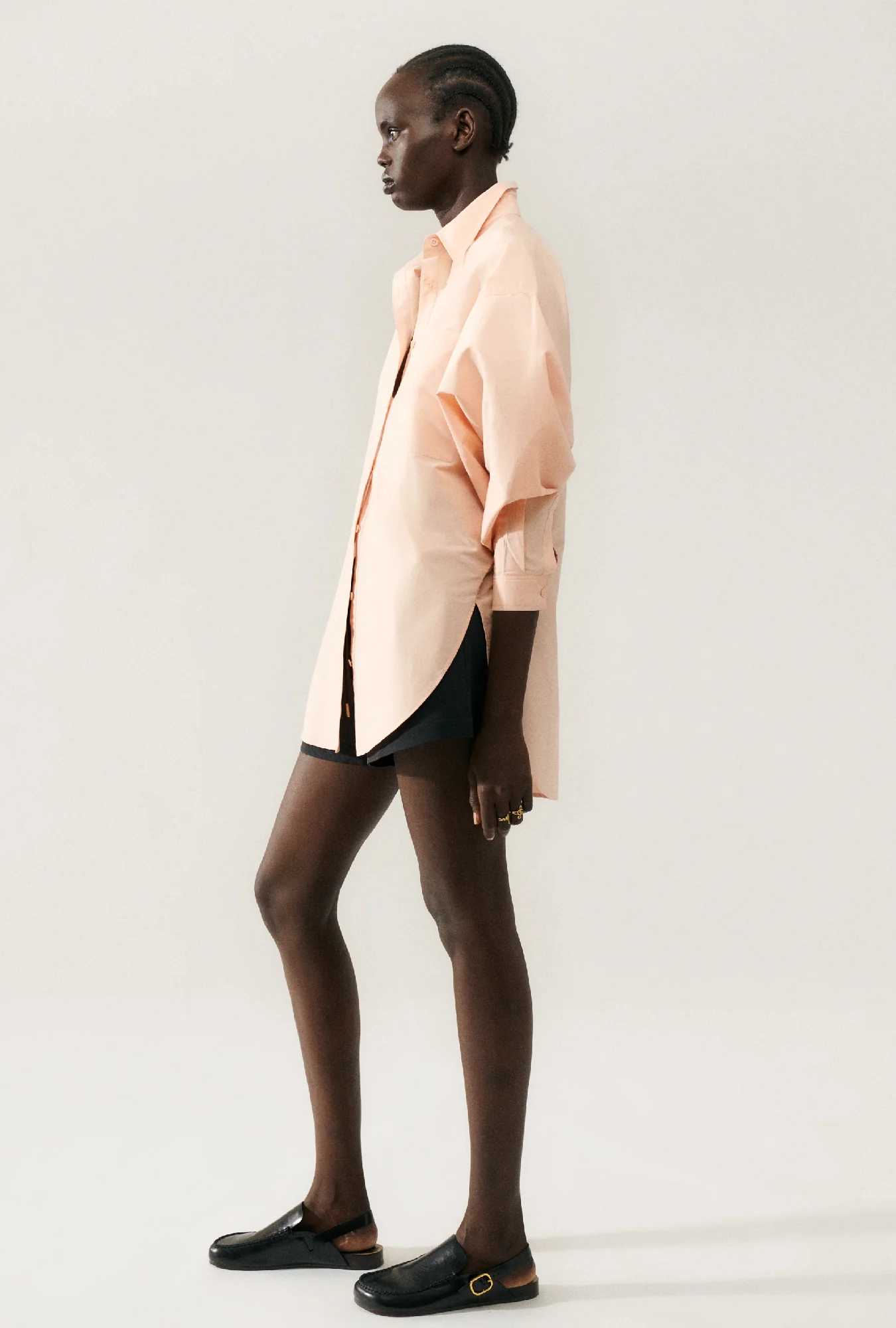 Cotton Silk Round Shirt Daybreak - Image 3