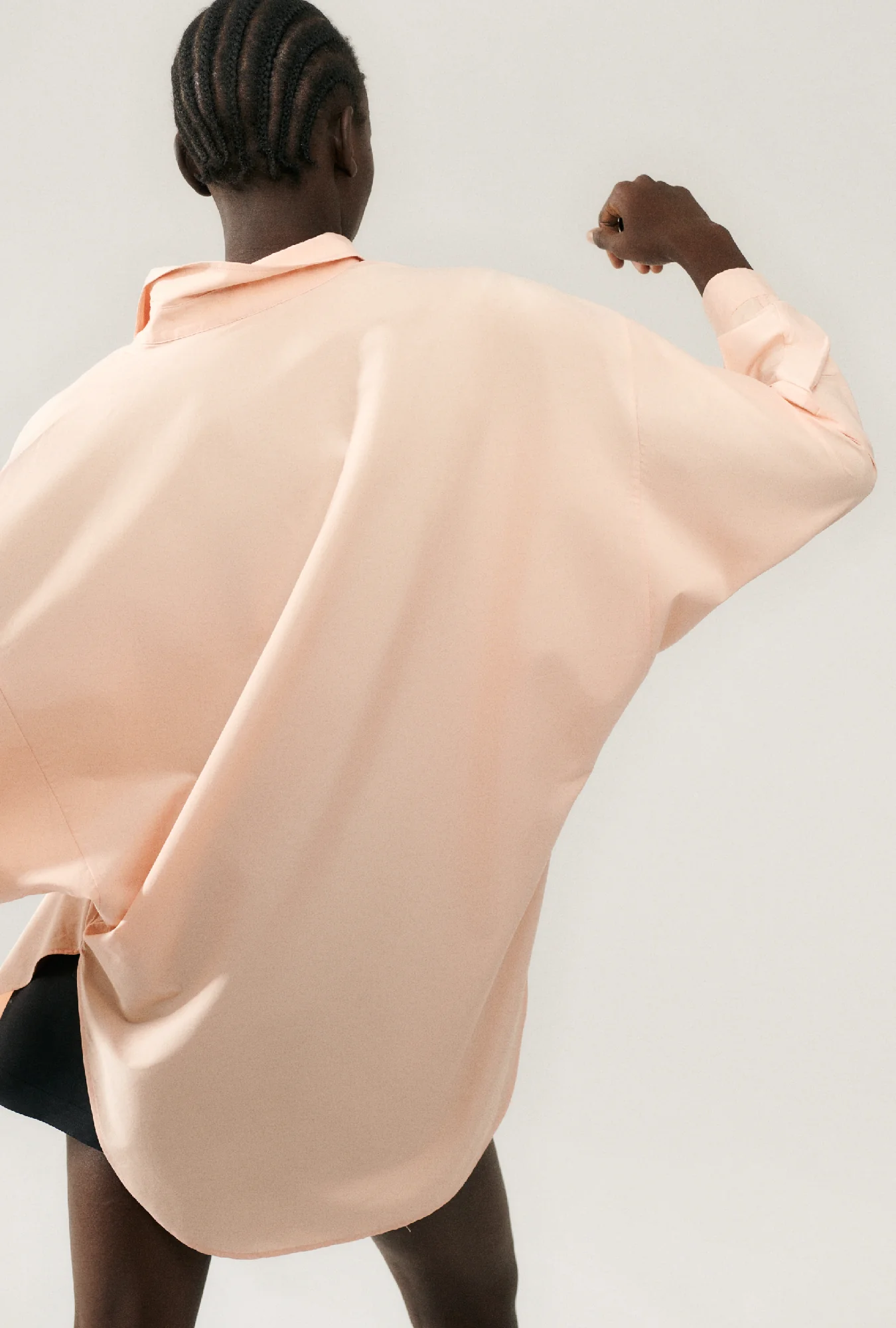 Cotton Silk Round Shirt Daybreak - Image 4